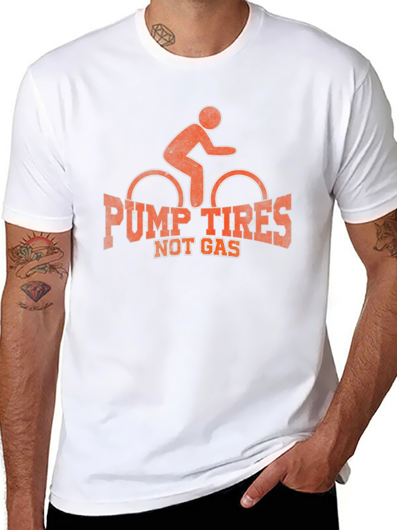 Pump Tires Not Gas Graphic Tee - 8