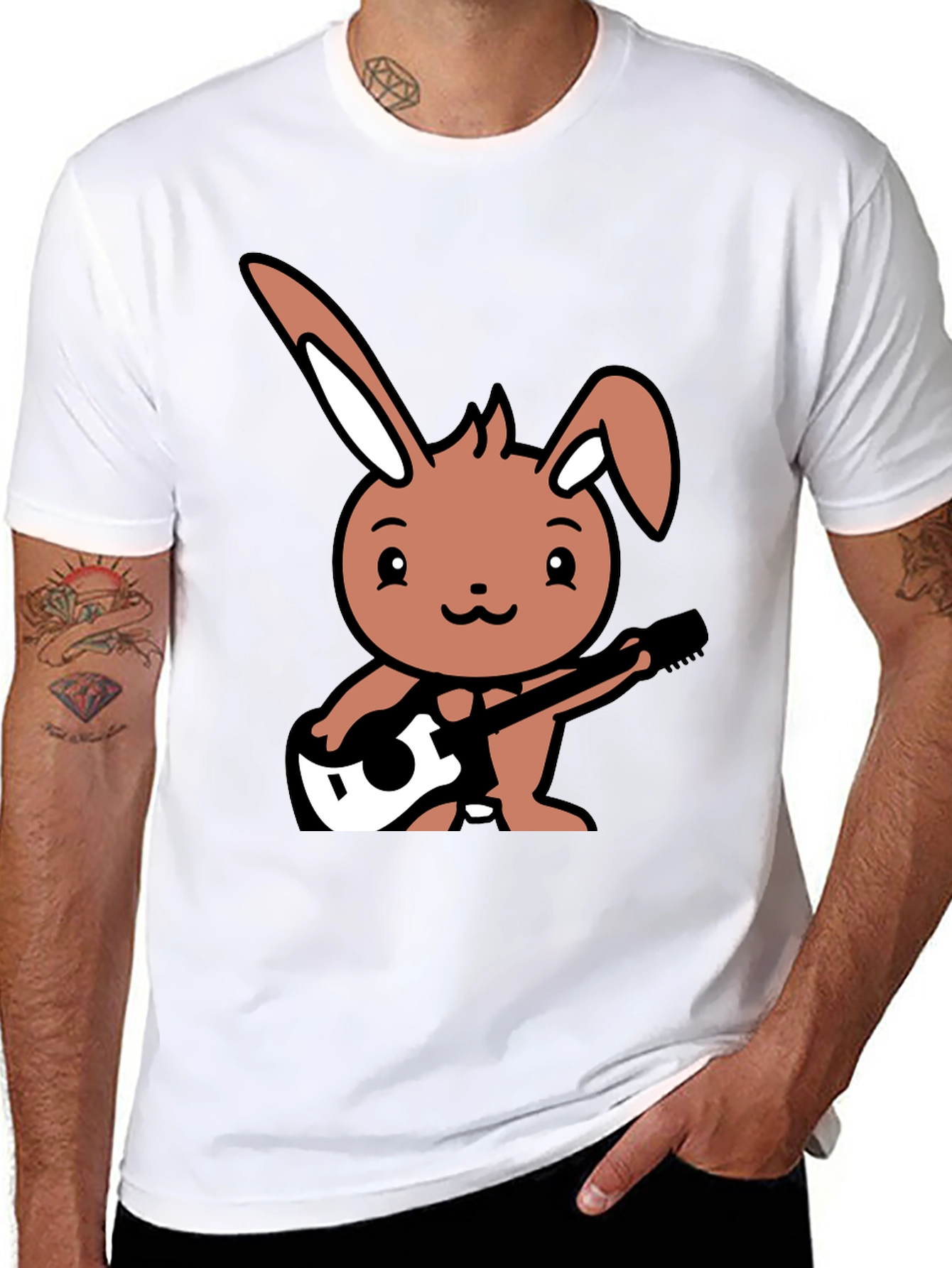 Black Bunny Rocker Graphic Tee view 8