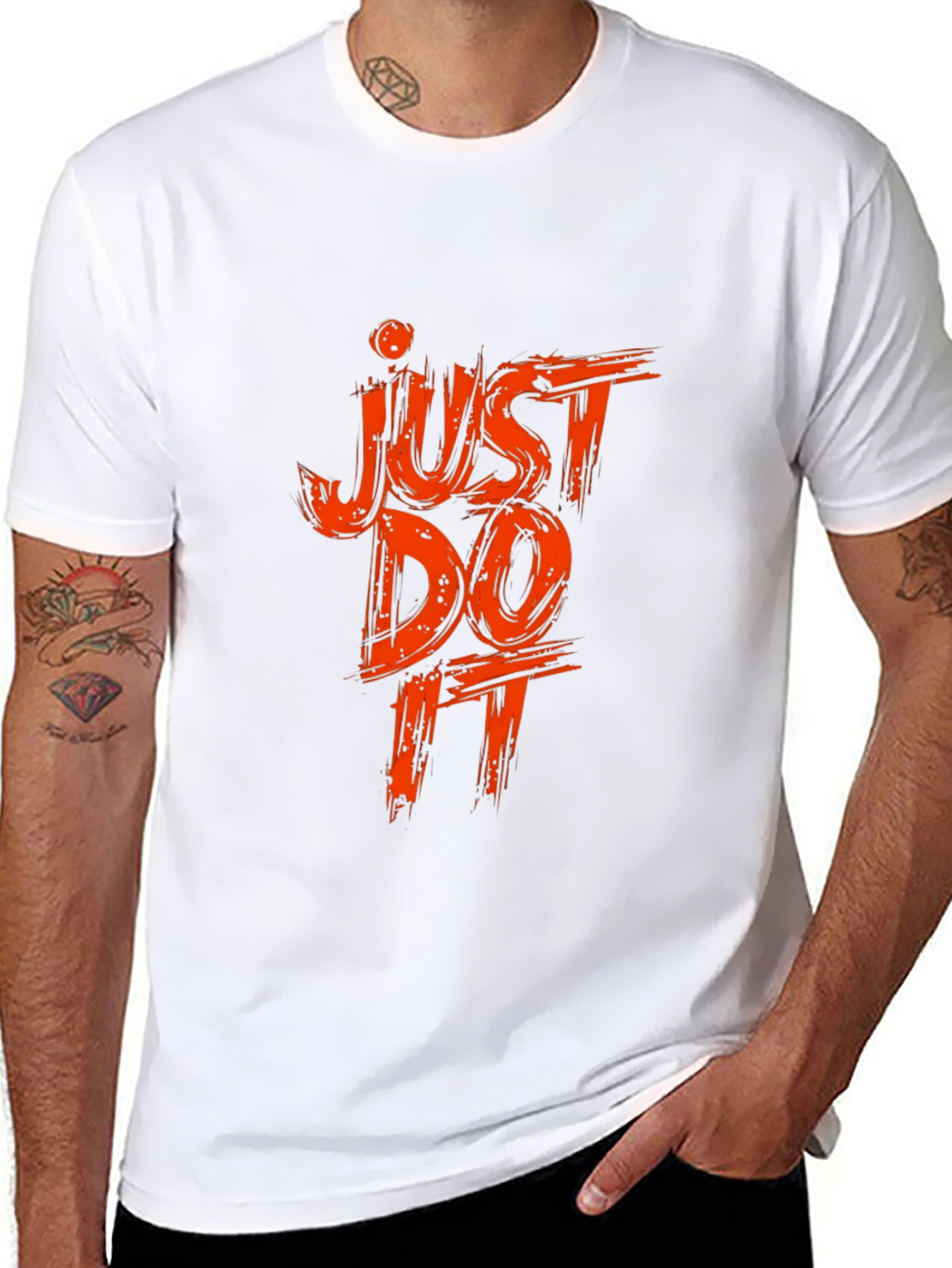 Black Just Do It Black Graphic Tee view 8