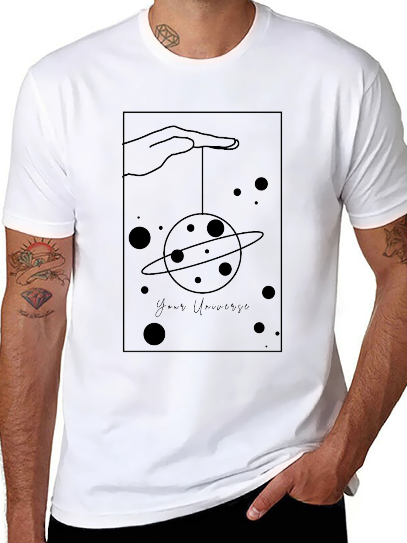 Your Universe Graphic Tee - Black - 8