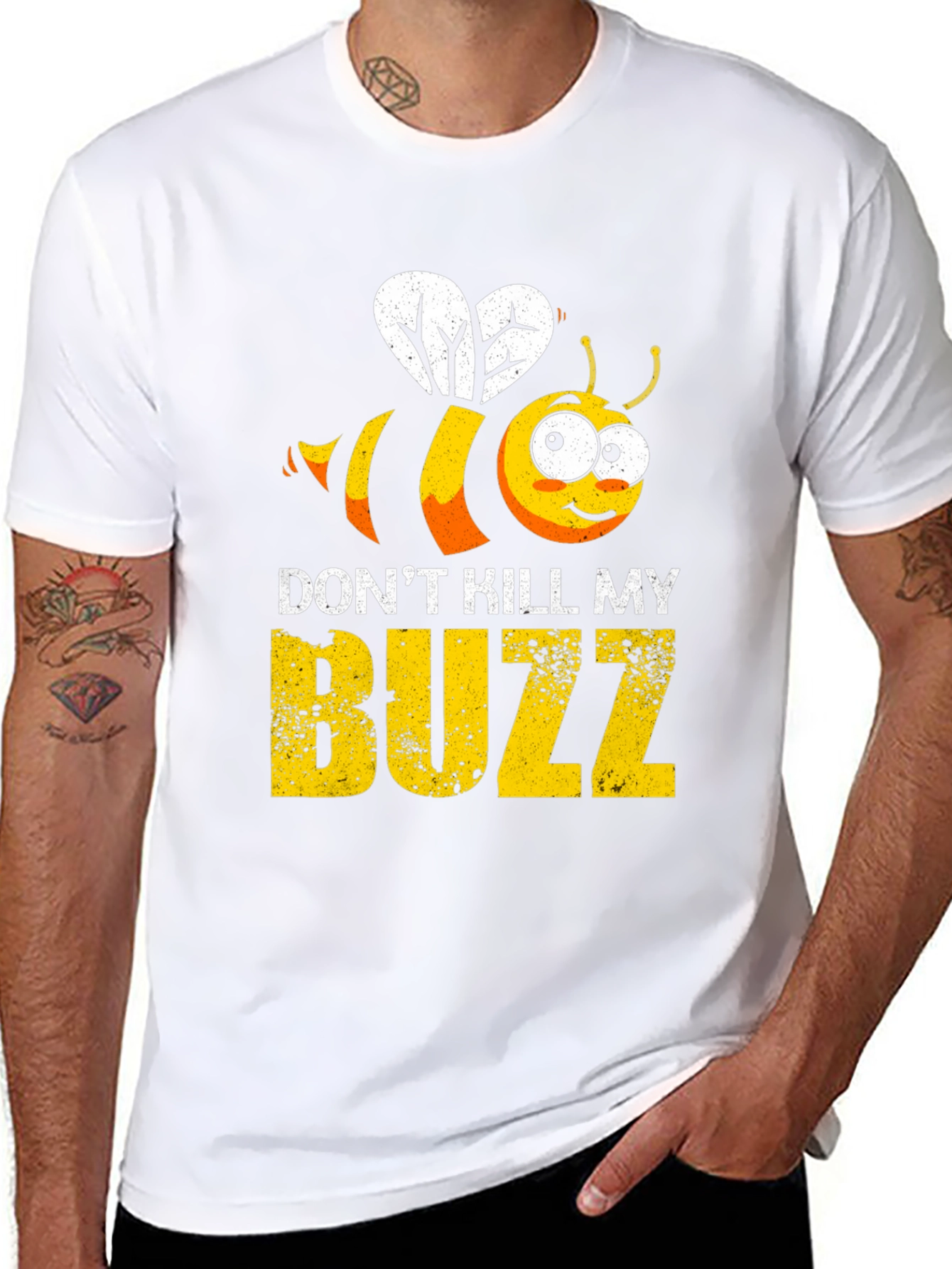 Black Don't Kill My Buzz Graphic T-Shirt view 8