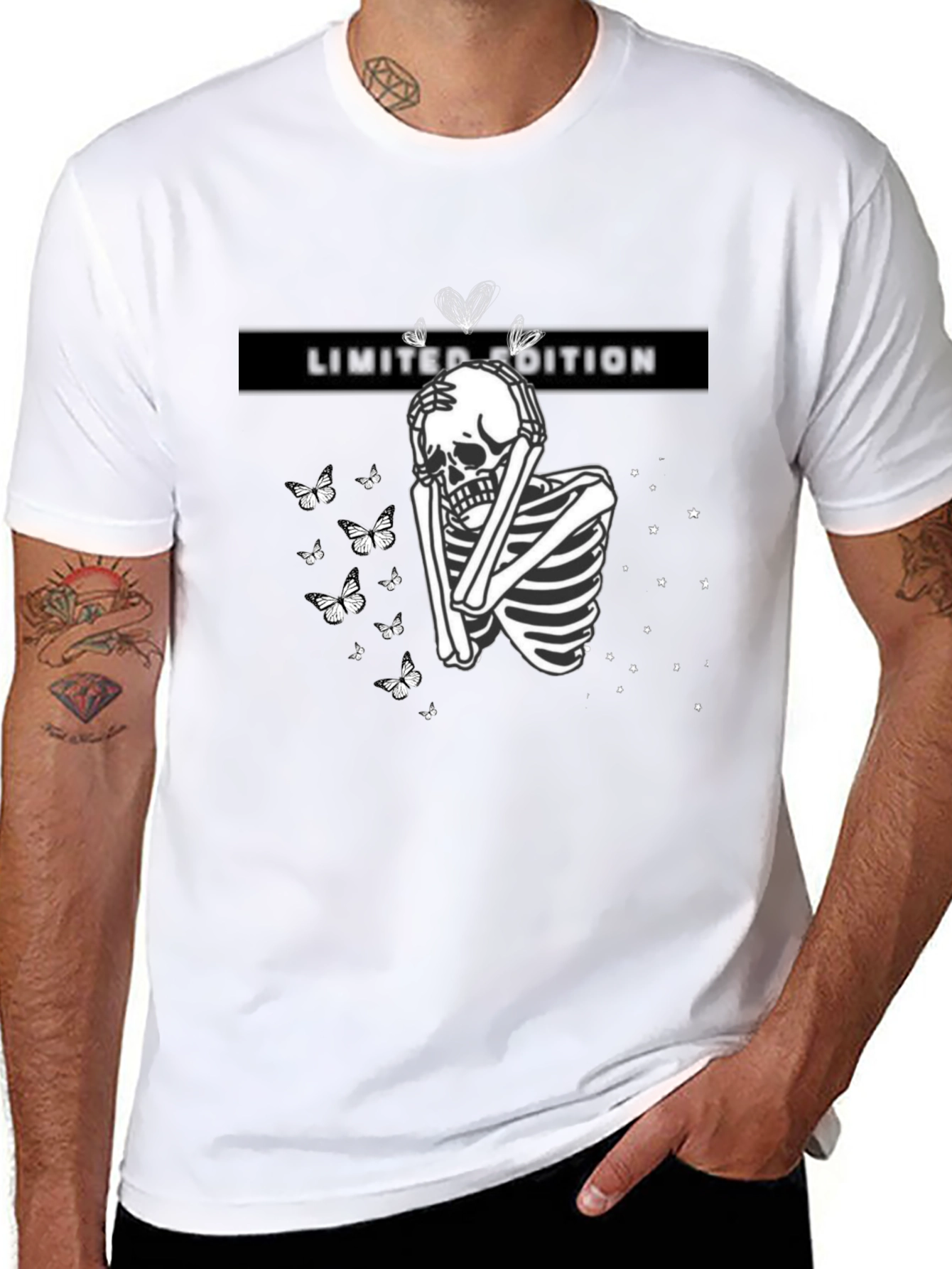 Black Limited Edition Skeleton Graphic Tee view 8