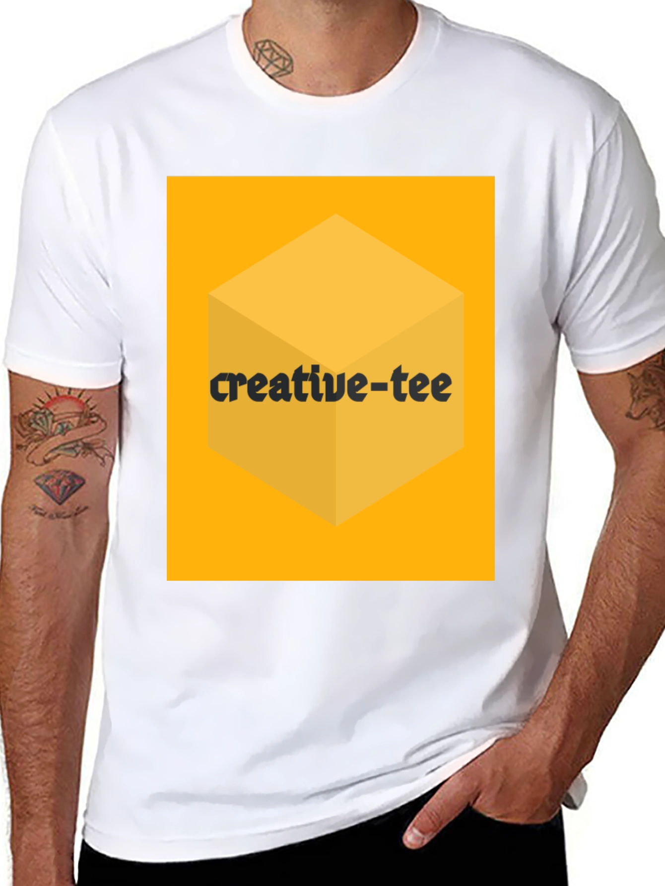 Black Creative-Tee Black Graphic T-Shirt view 8