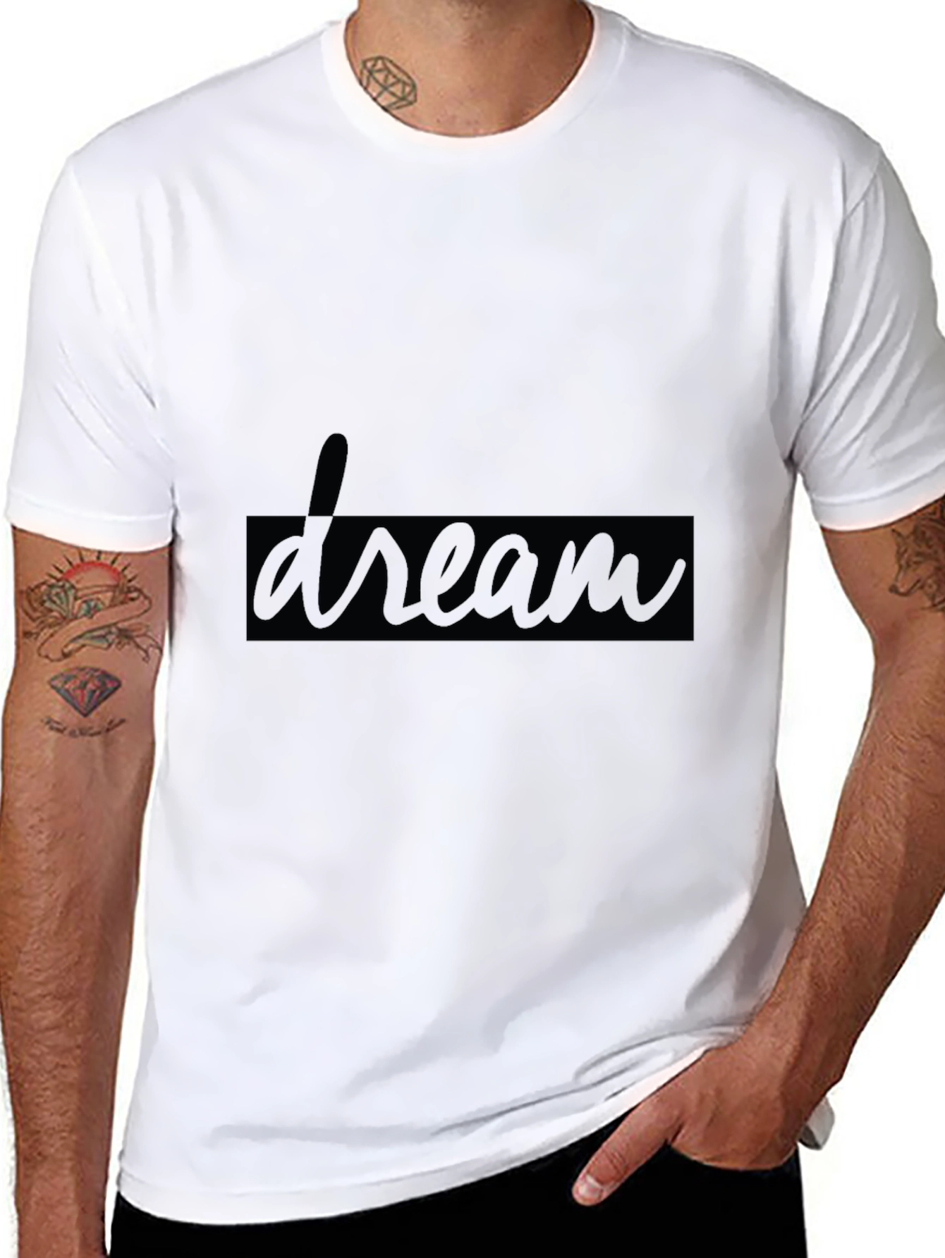 Black Dream Graphic Black T-Shirt view 8