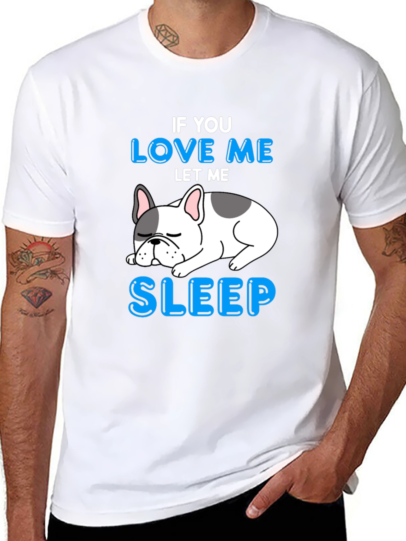 Black If You Love Me Let Me Sleep T-Shirt view 8