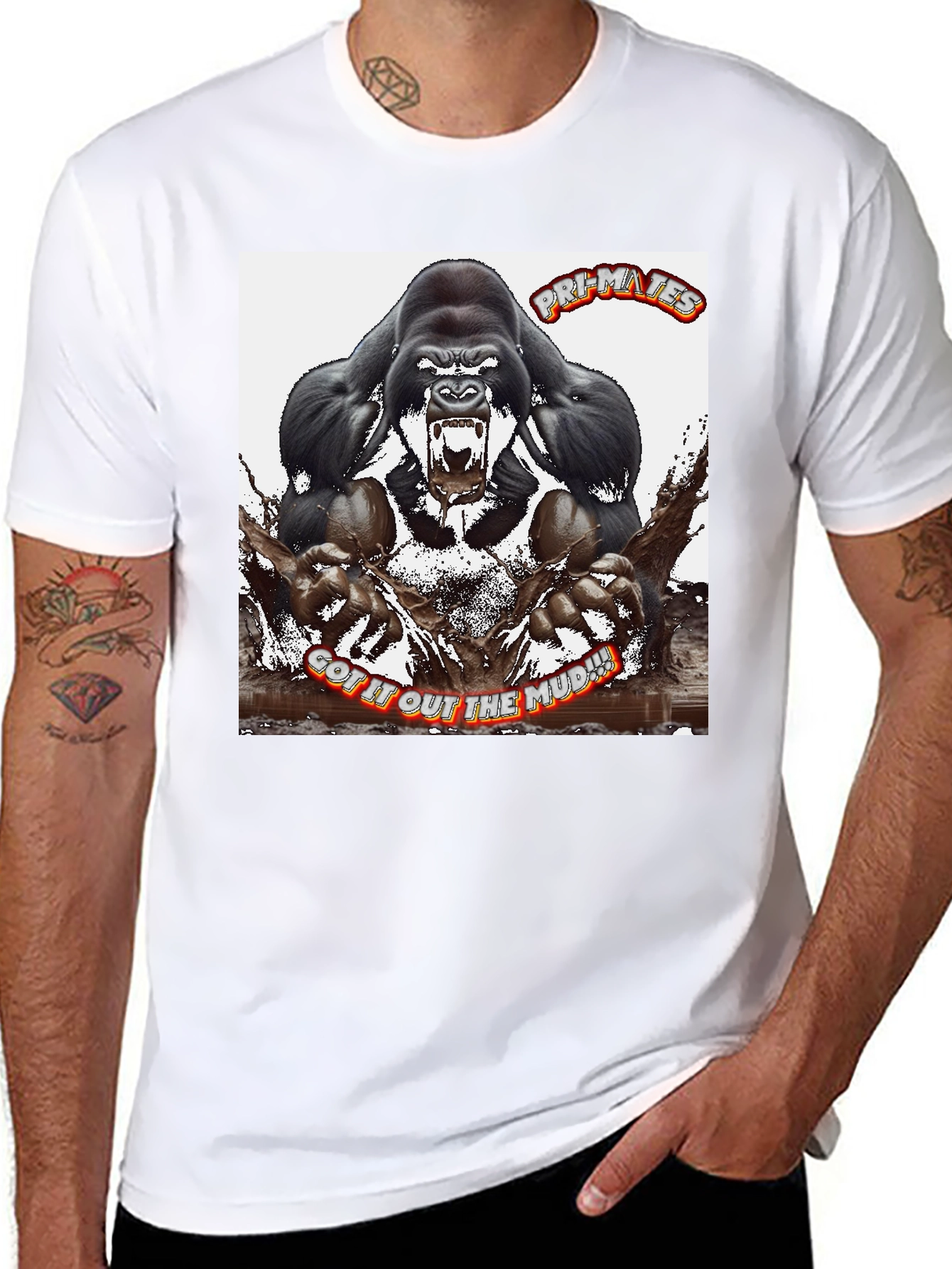 Black Pr-Mates Got It Out The Mud Graphic T-Shirt view 8