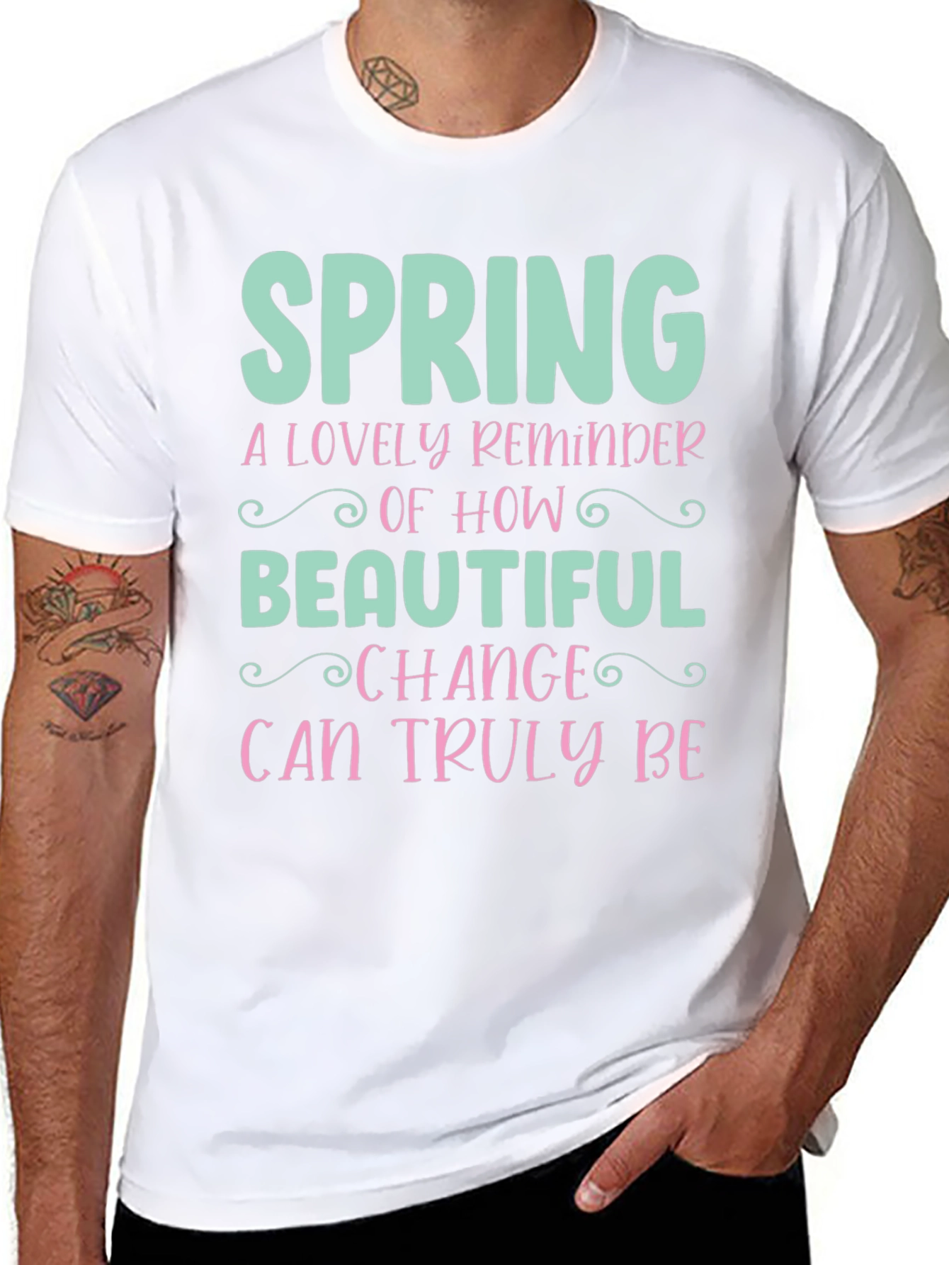 Black Spring Change T-Shirt - Beautiful Reminder view 8