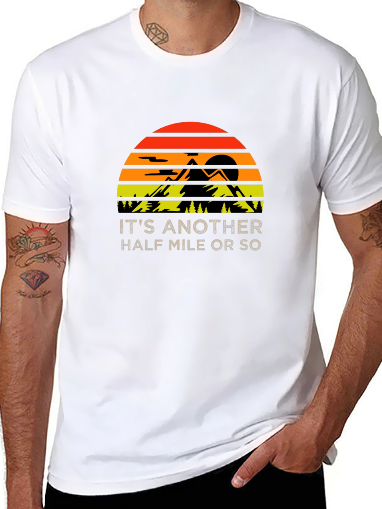 Black Hiking Half Mile T-Shirt view 8
