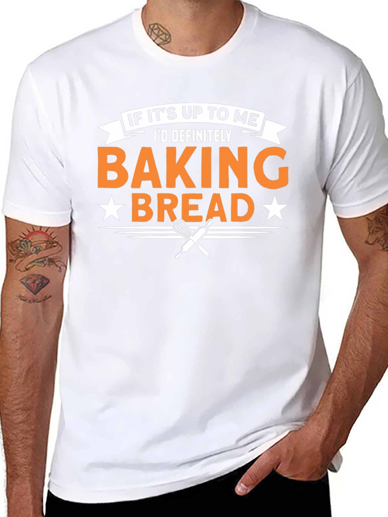 Black Baking Bread T-Shirt - Baker Gift view 8