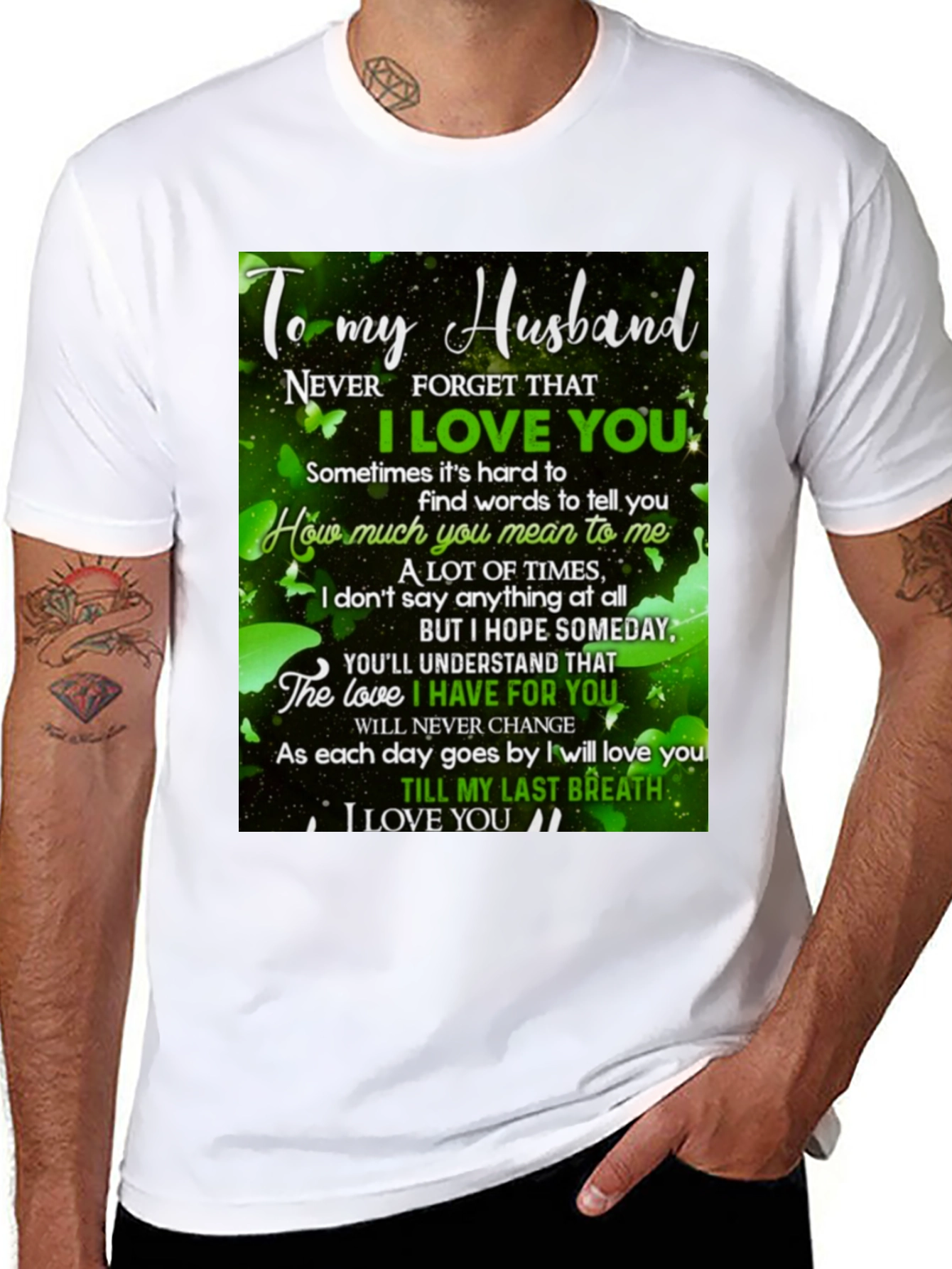 Black To My Husband Graphic Tee view 8