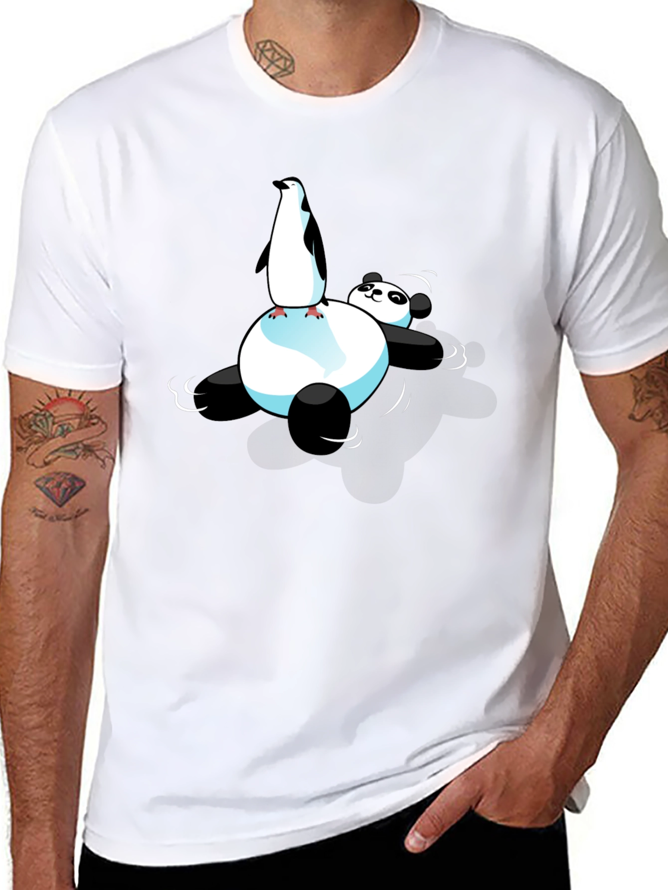 Black Penguin Panda Relax T-Shirt view 8