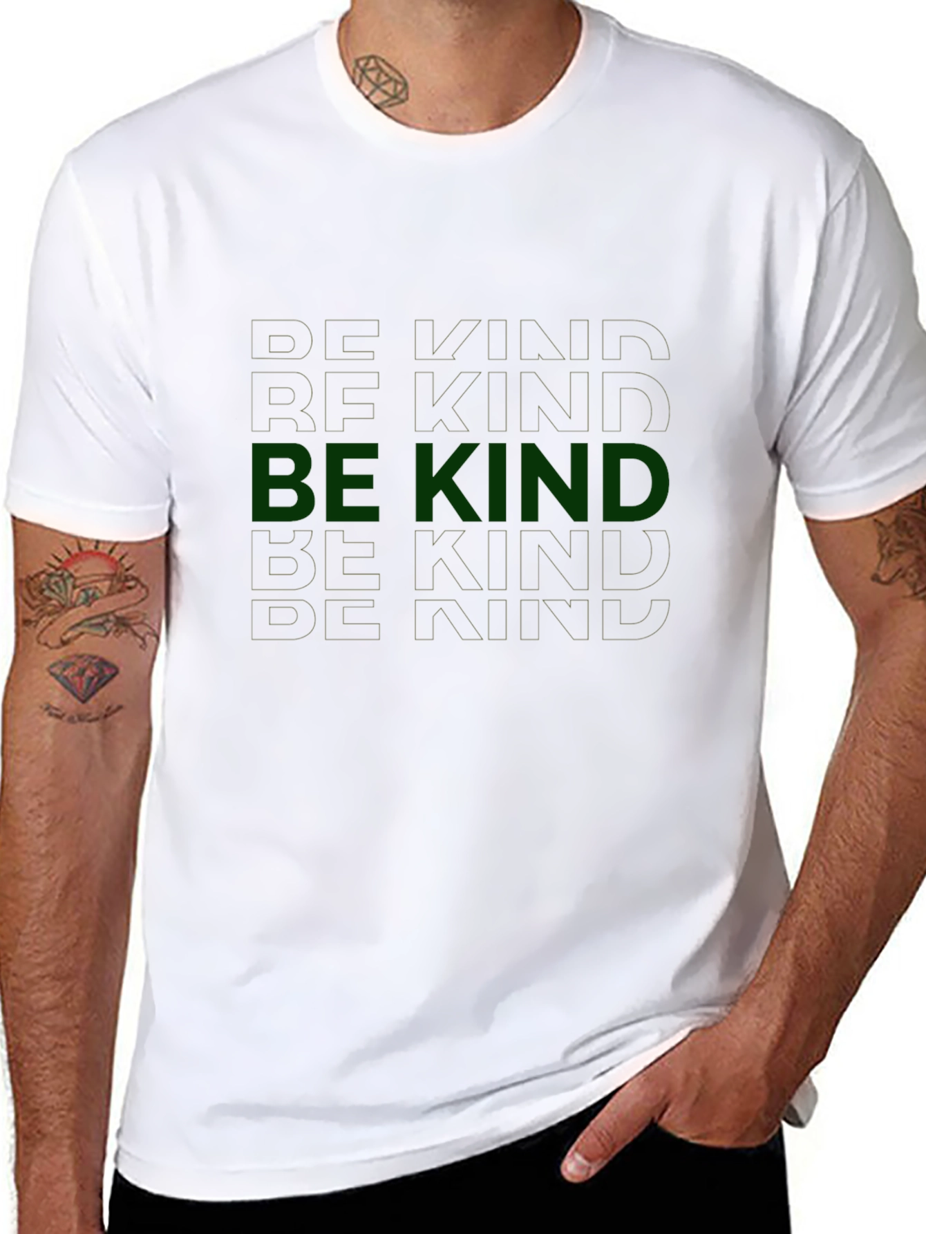 Black Be Kind Graphic Tee - Stylish Comfort view 8