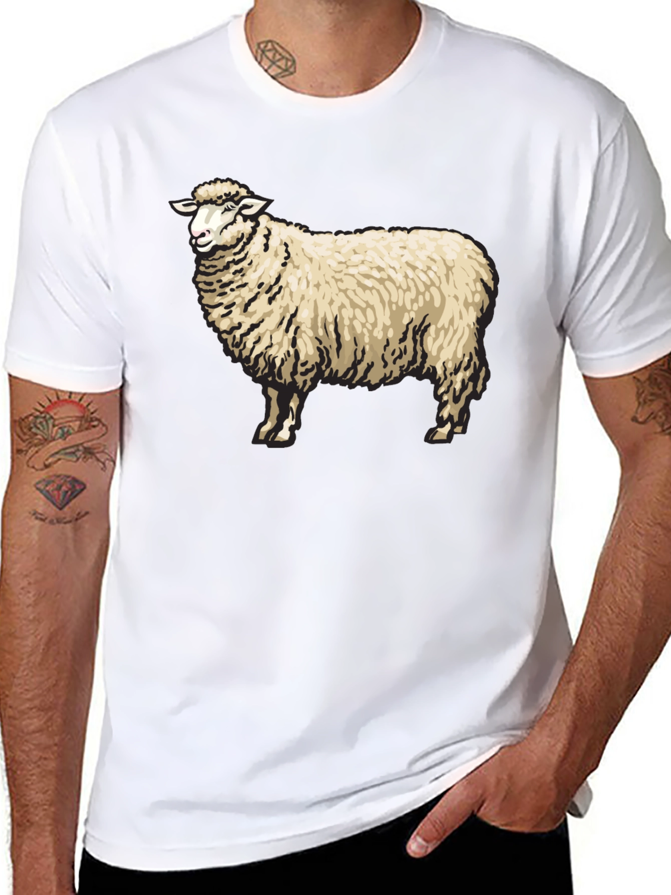 Black Sheep Graphic Black T-Shirt view 8