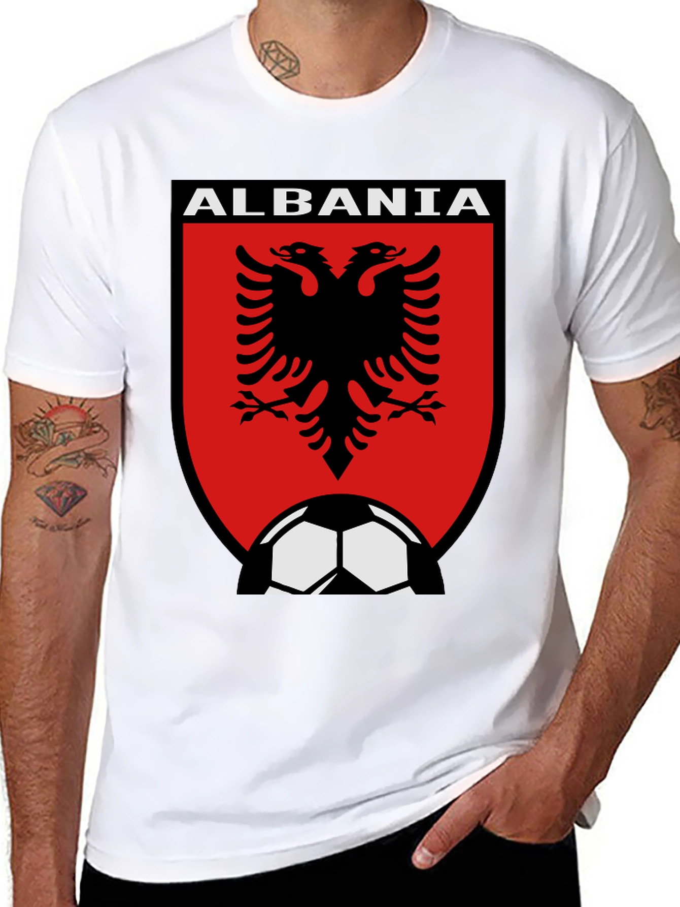 Albania Soccer T-Shirt | Double Headed Eagle - 8