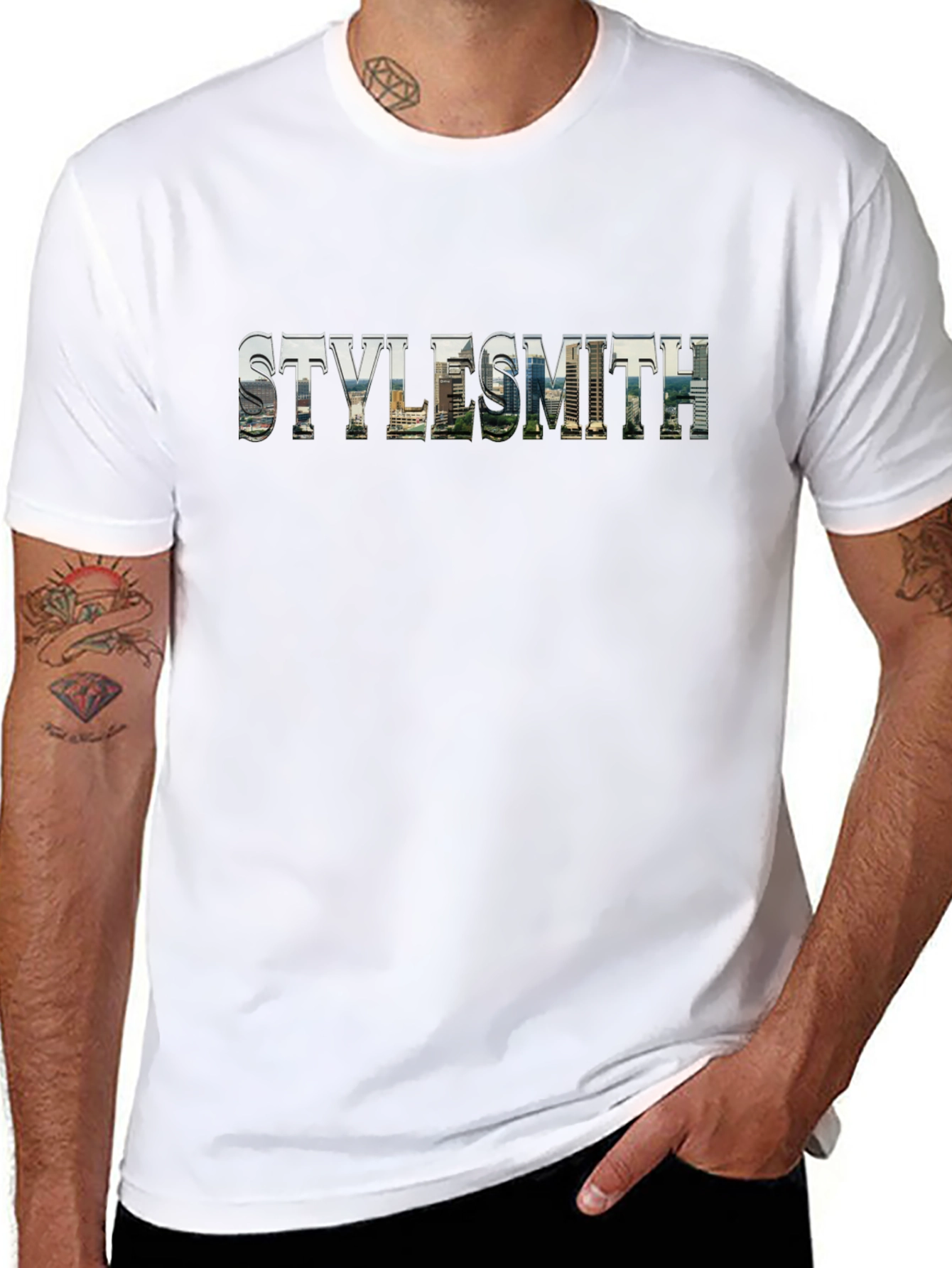 Black Stylesmith Cityscape Graphic Tee - Urban Black view 8