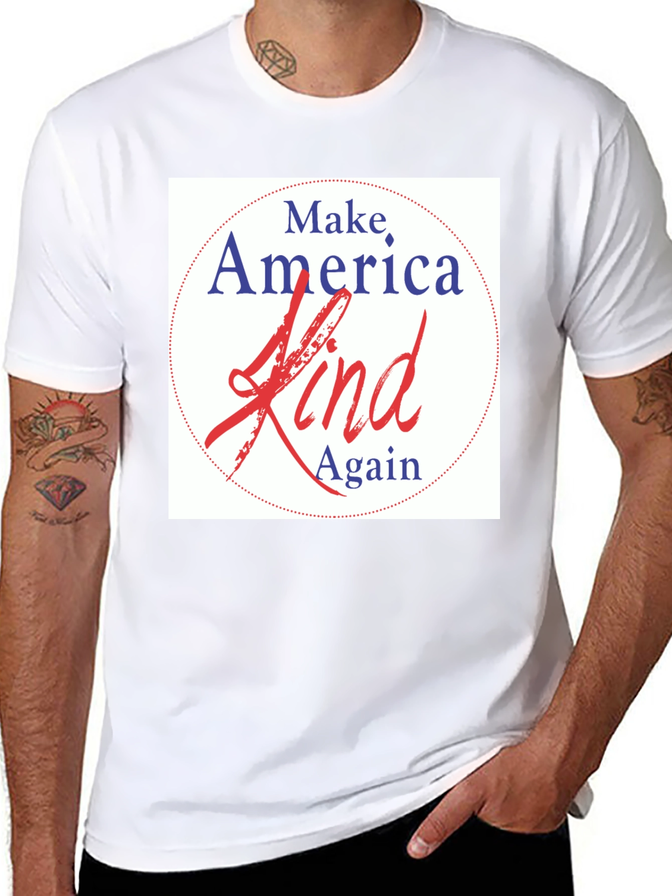 Black Make America Kind Again T-Shirt view 8