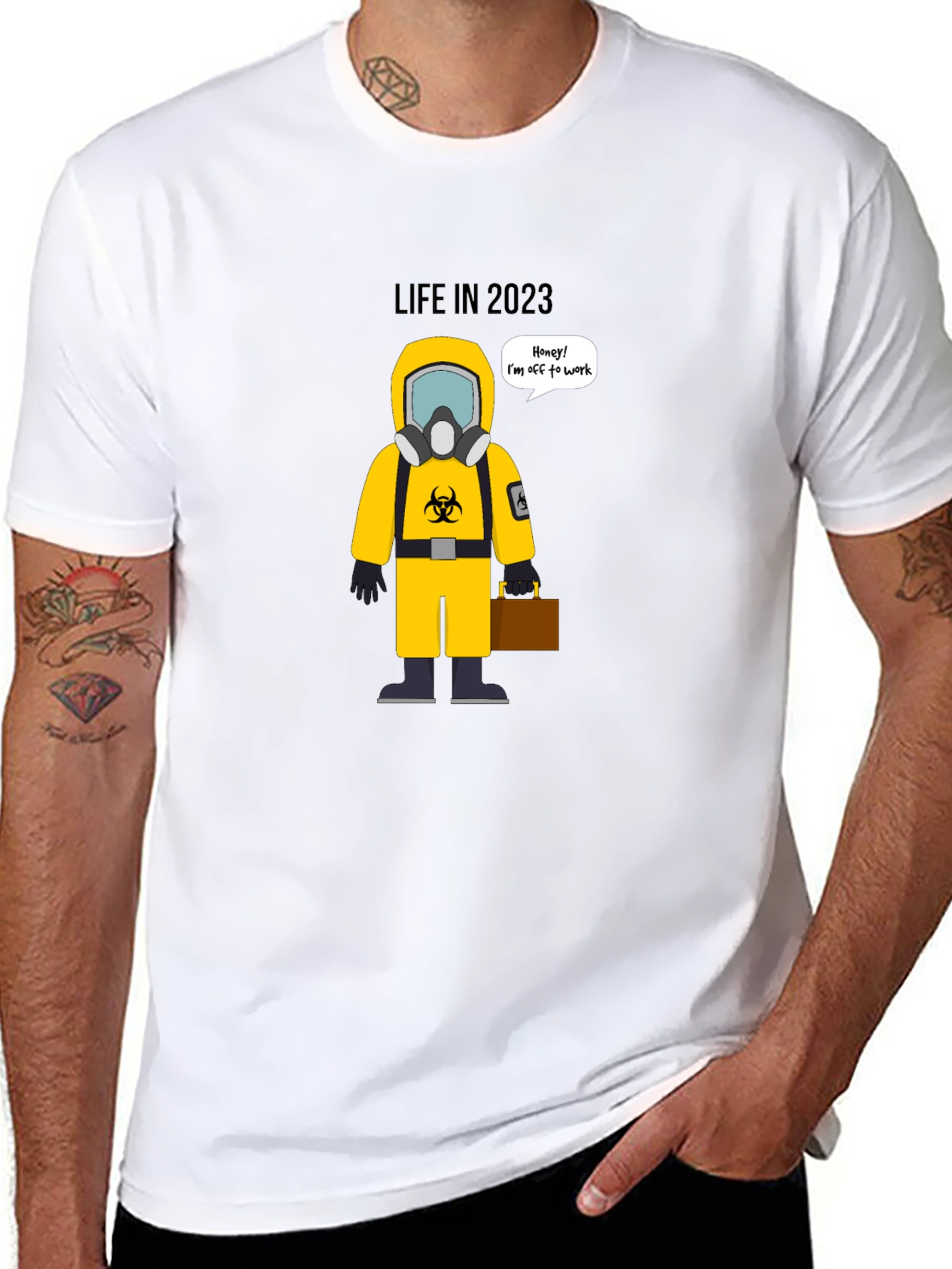 Black Life in 2023 Funny Hazmat T-Shirt view 8