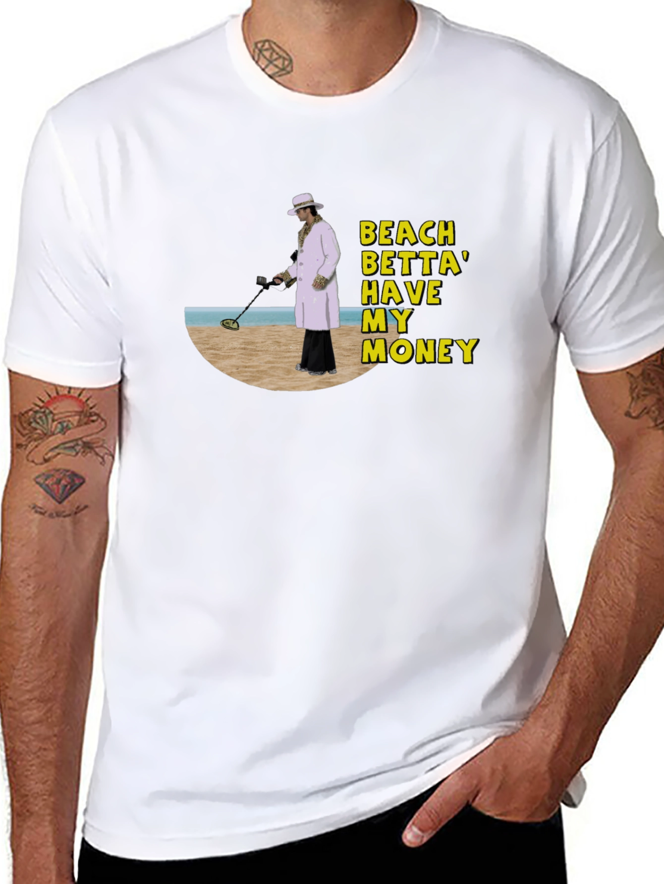 Black Beach Money T-Shirt view 8