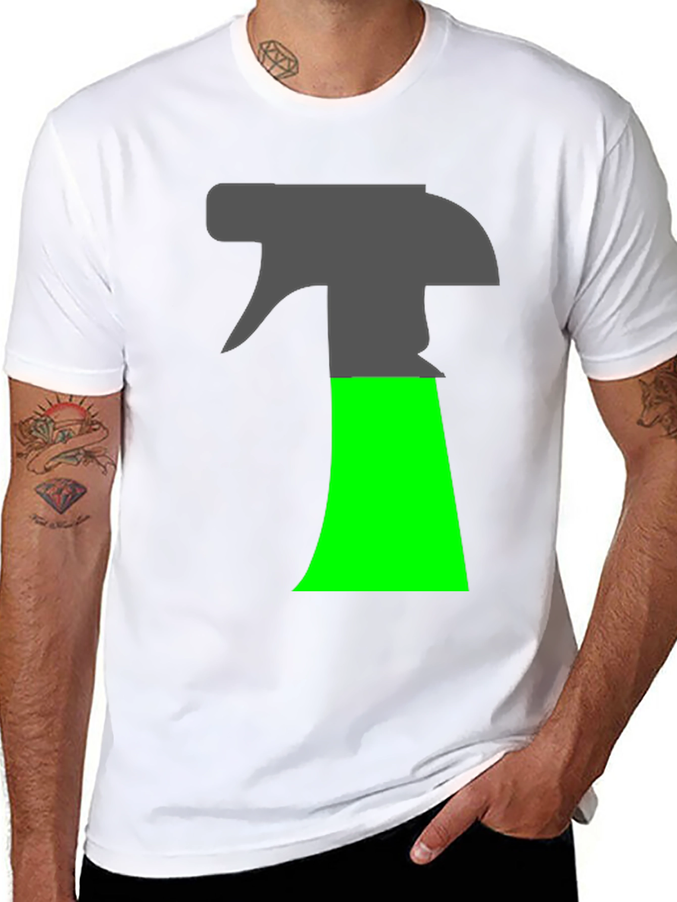 Black Spray Bottle Graphic T-Shirt - Novelty Design view 8