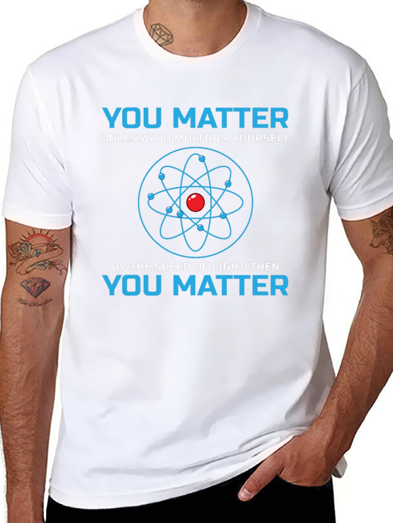 Black You Matter Science T-Shirt - Novelty Physics Tee view 8