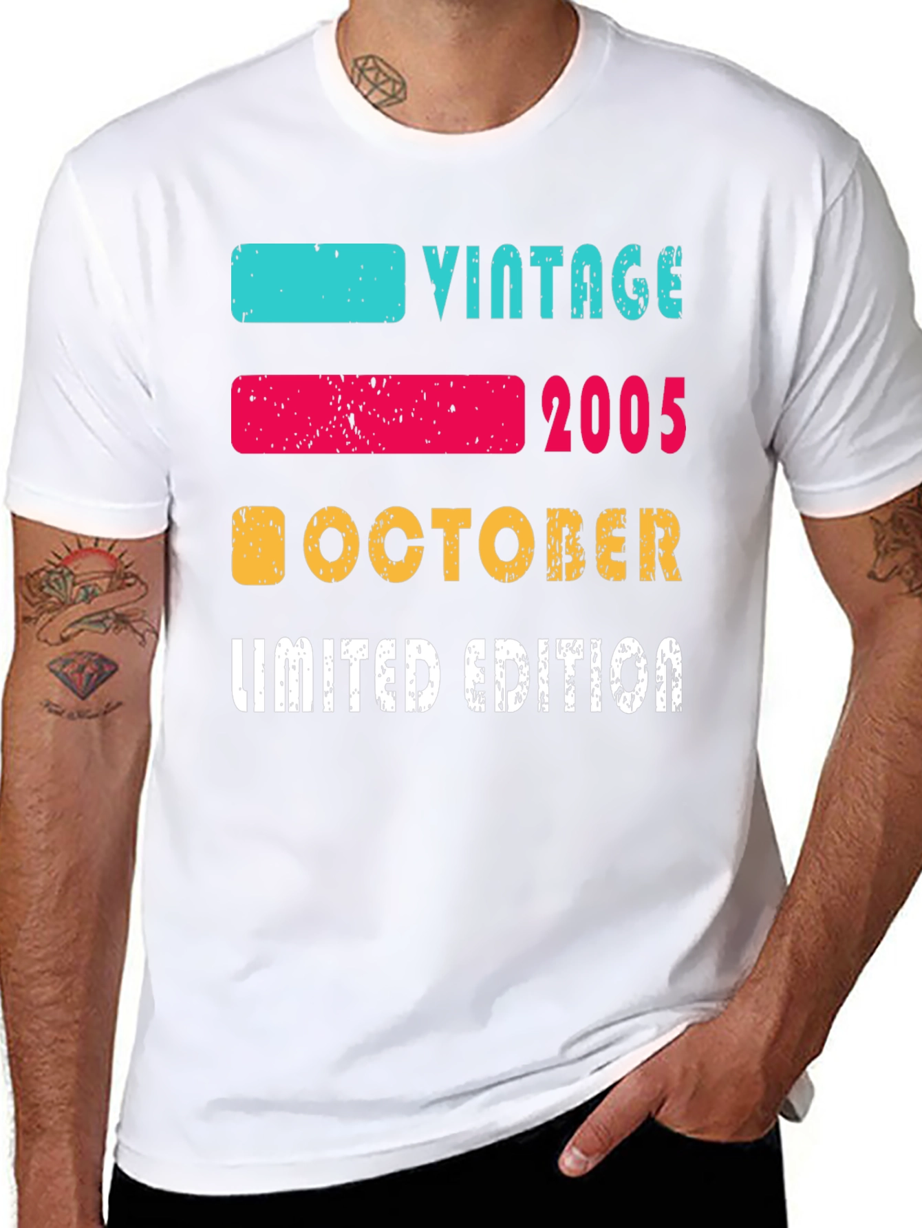 Black Vintage 2005 October Limited Edition T-Shirt view 8