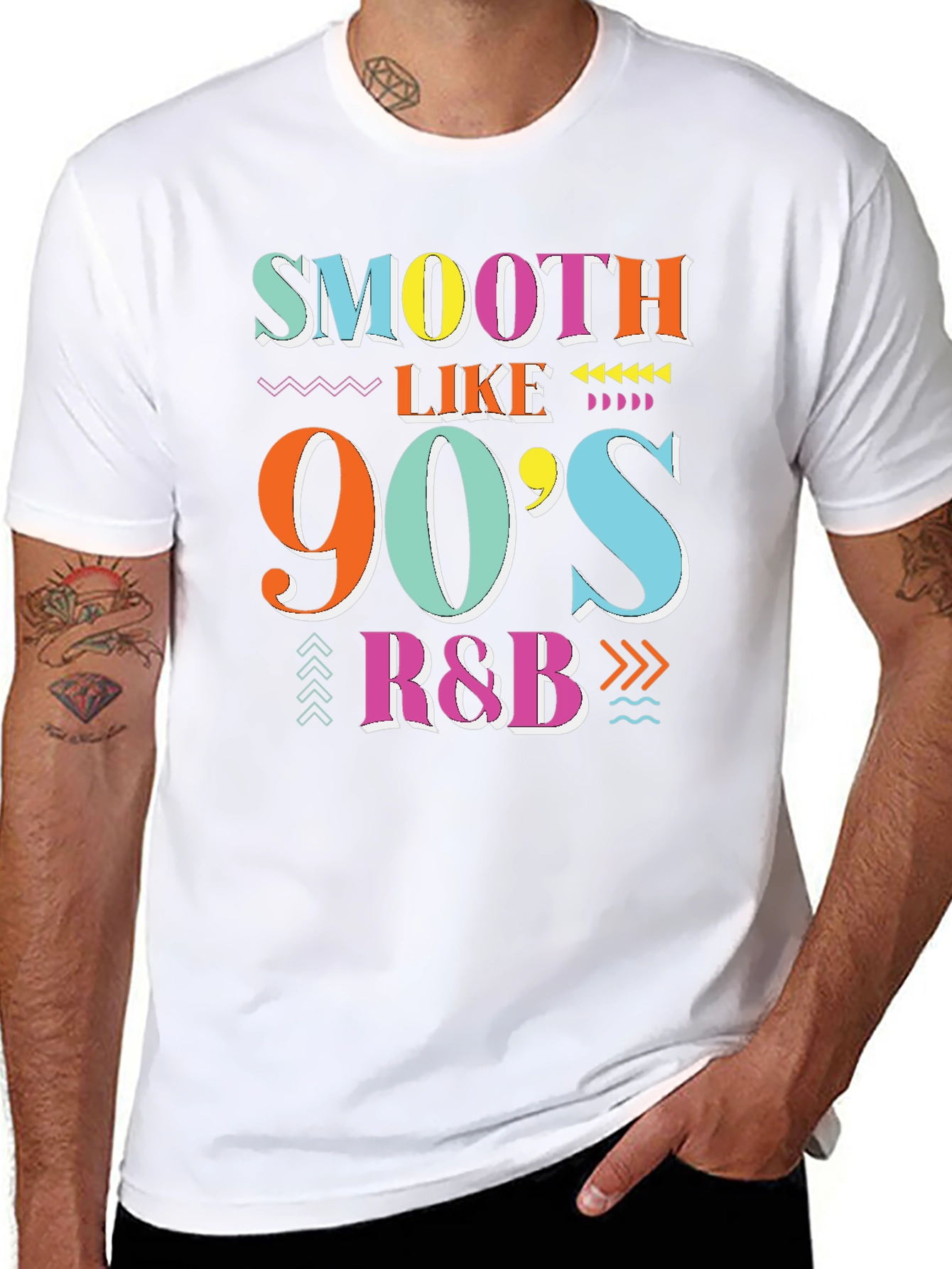Black 90's R&B Graphic T-Shirt view 8