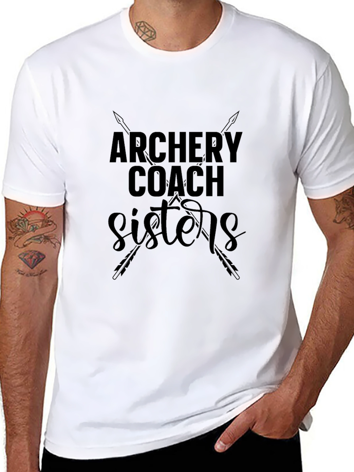 Black Archery Coach Sisters T-Shirt view 8