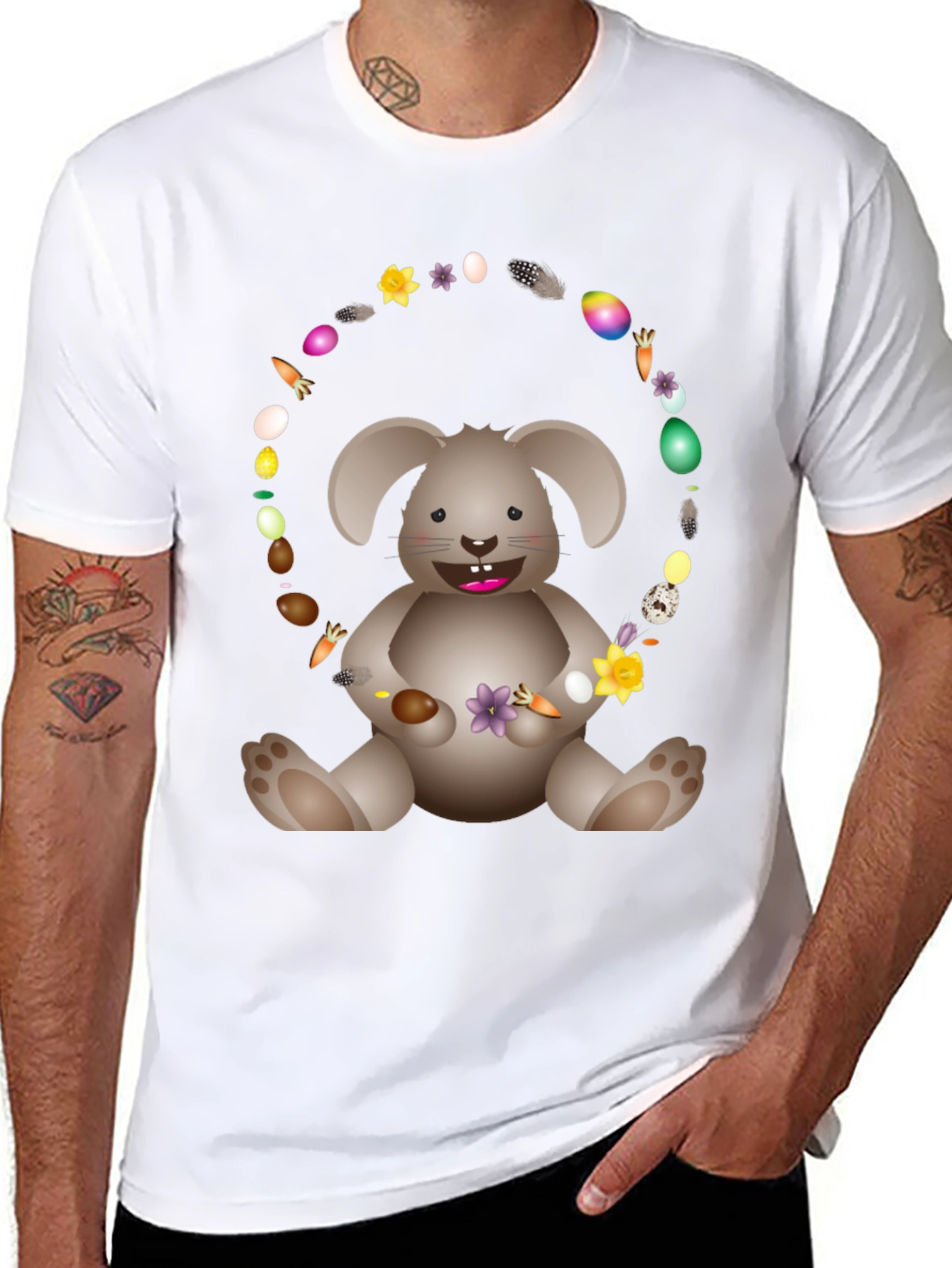 Black Easter Bunny T-Shirt view 8