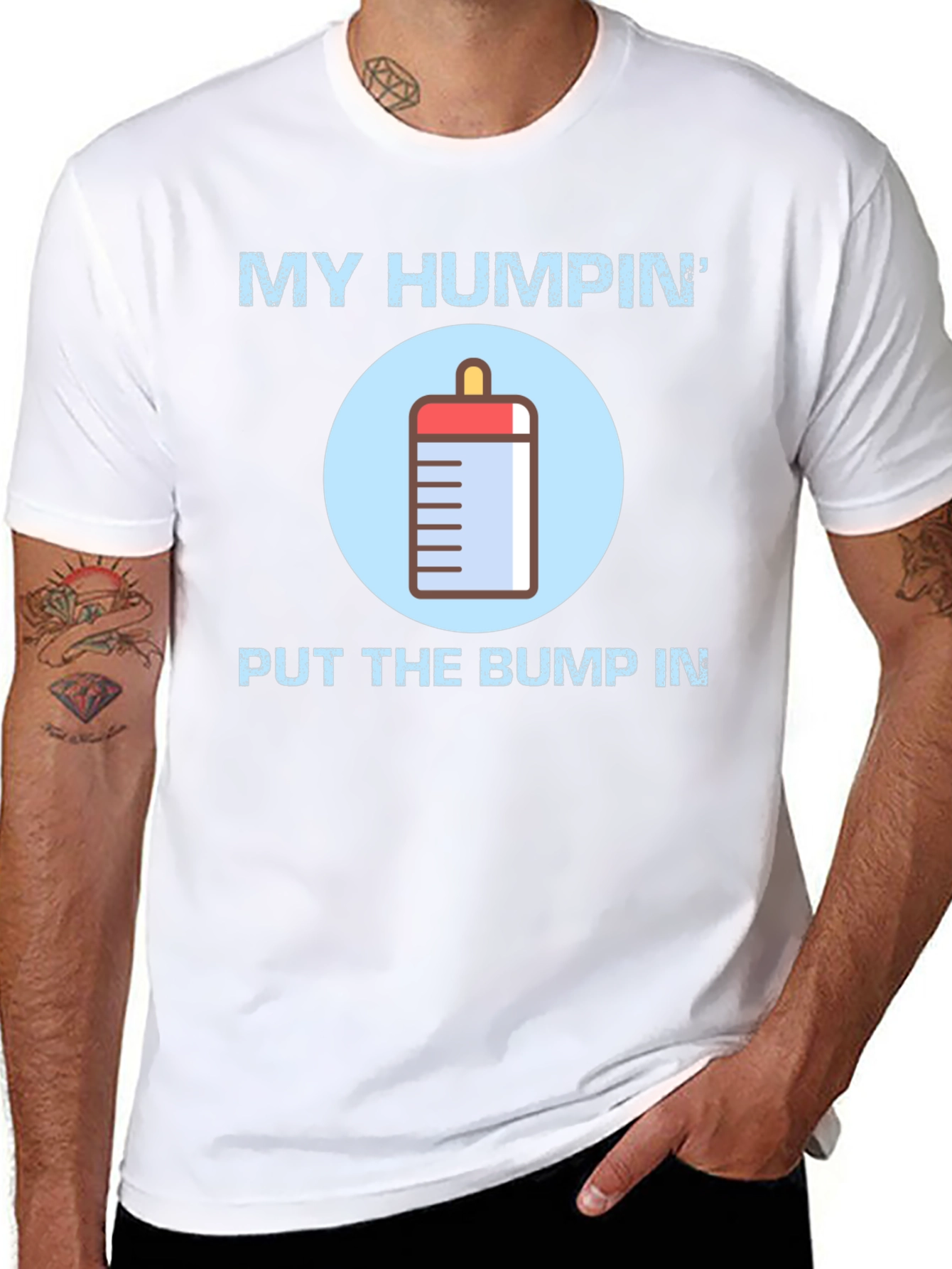 Black My Humpin' Put The Bump In T-Shirt view 8