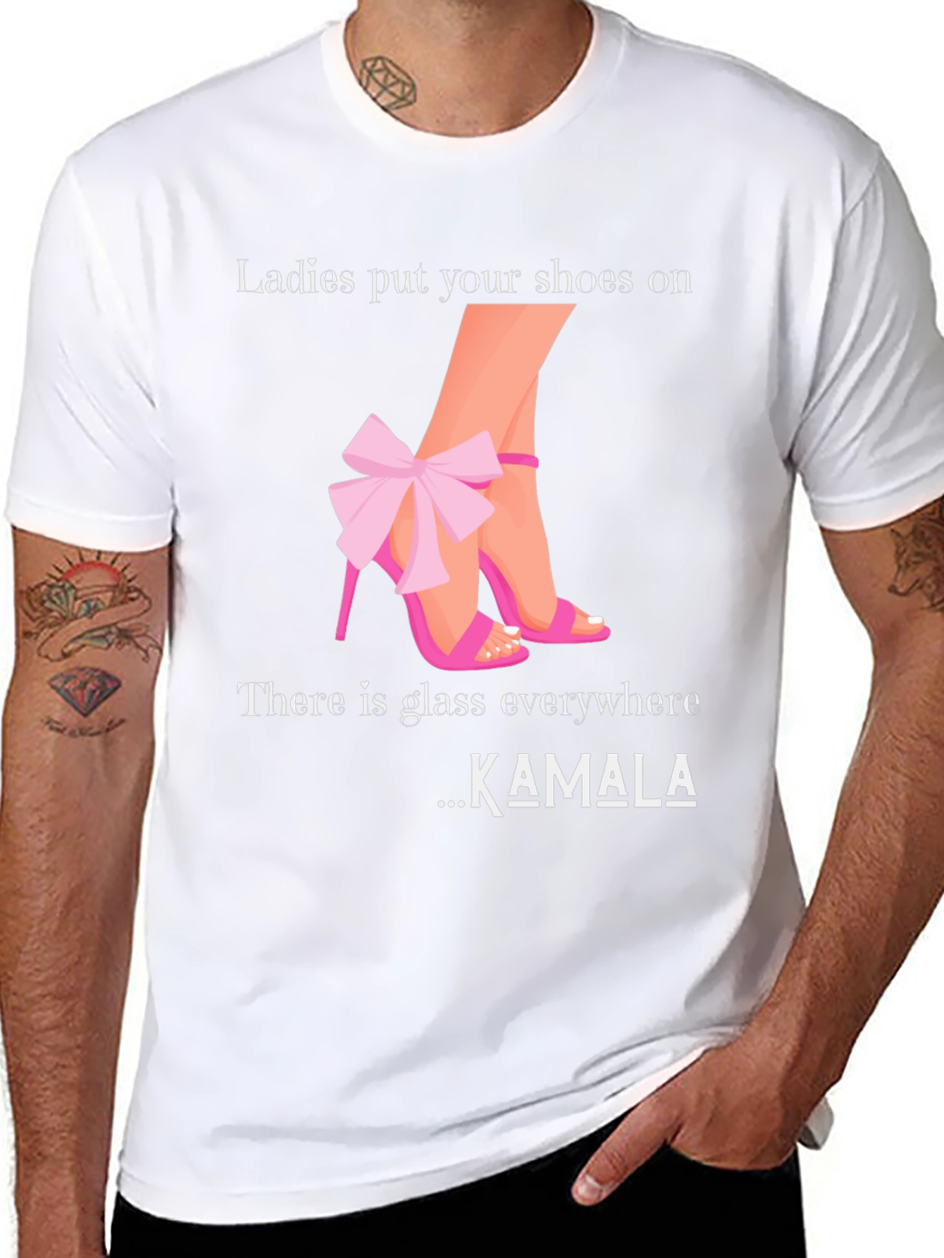 Black Ladies Put Your Shoes On T-Shirt Kamala Harris view 8