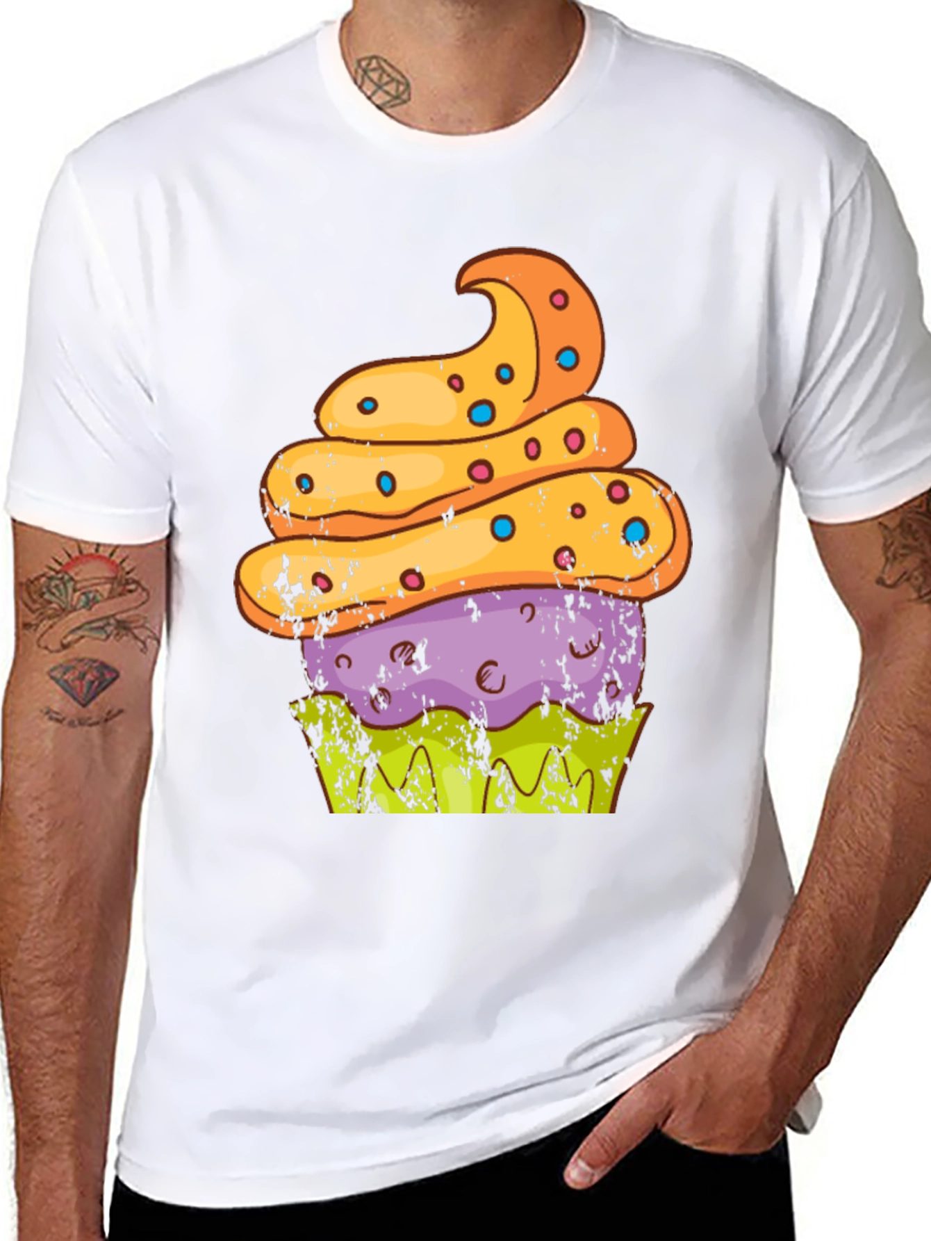 Black Cupcake Graphic T-Shirt - Sweet Treat Tee view 8