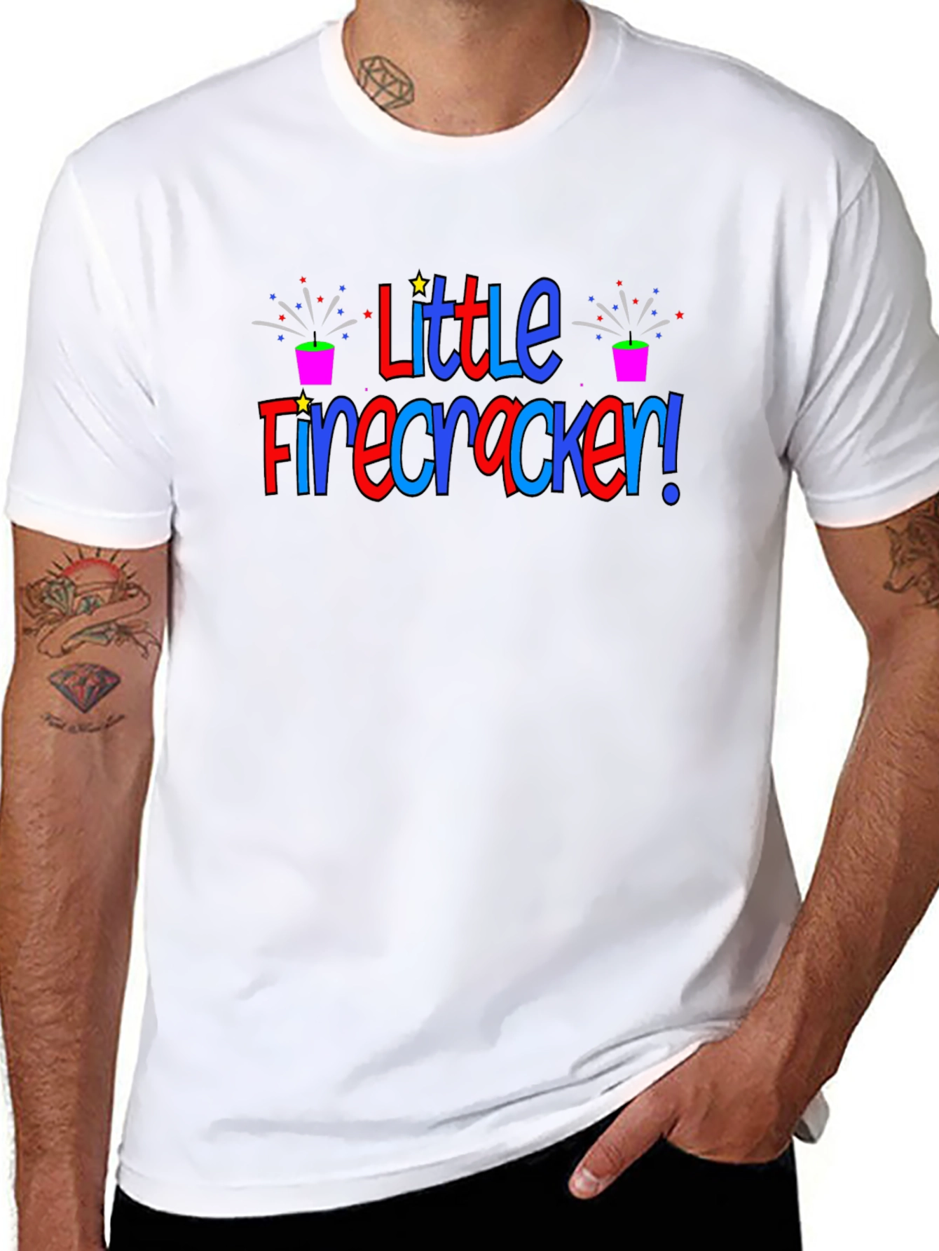 Black Little Firecracker Tee - Patriotic T-Shirt view 8