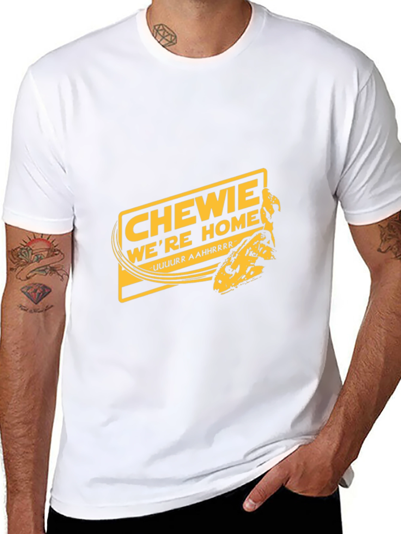 Black Chewie We're Home Black T-Shirt view 8