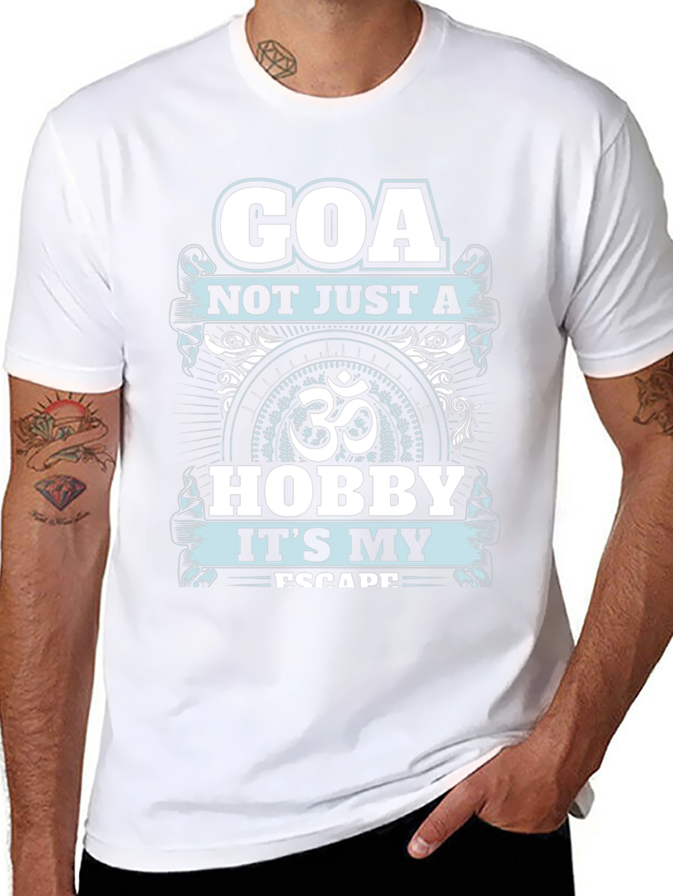 Black Goa Escape Graphic T-Shirt view 8