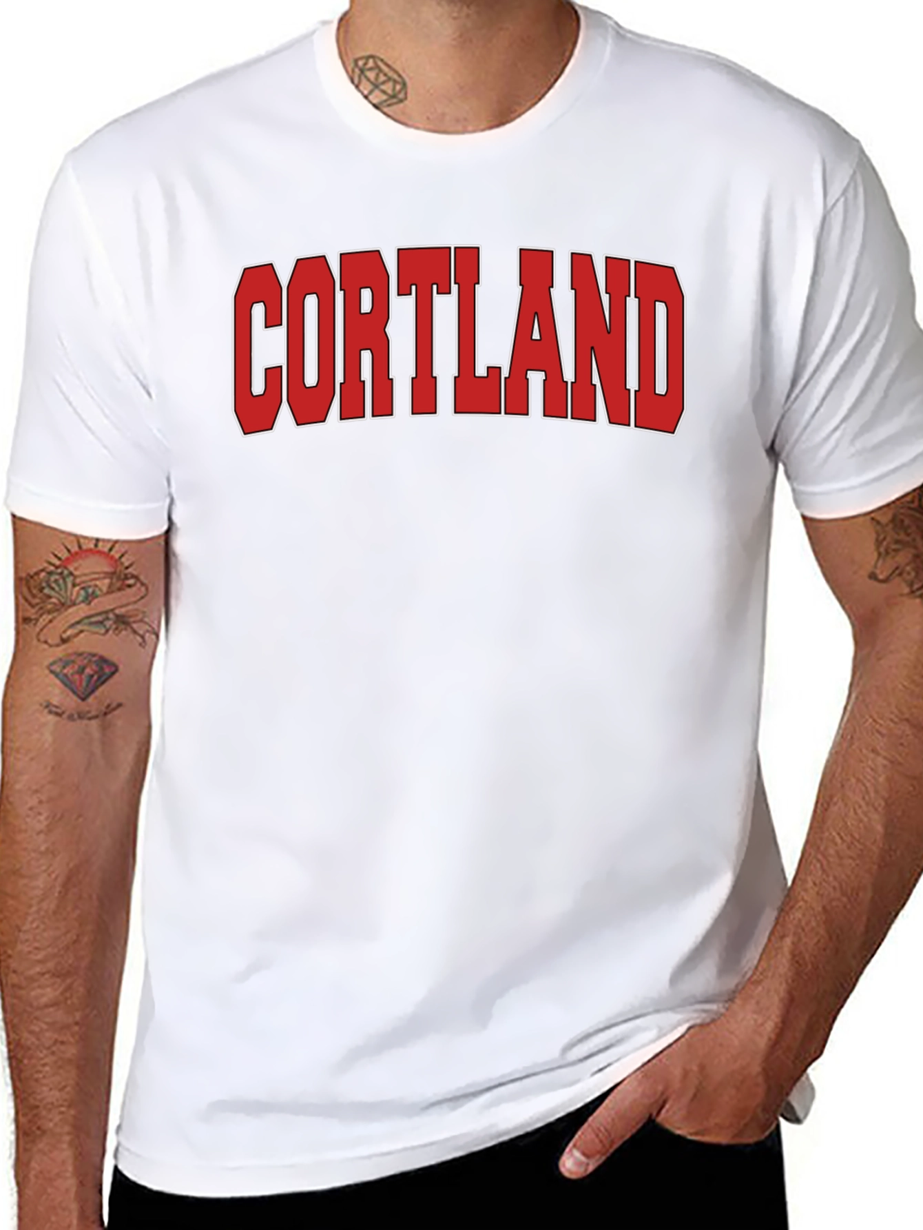 Black Cortland Bold Graphic Tee - Classic Style view 8