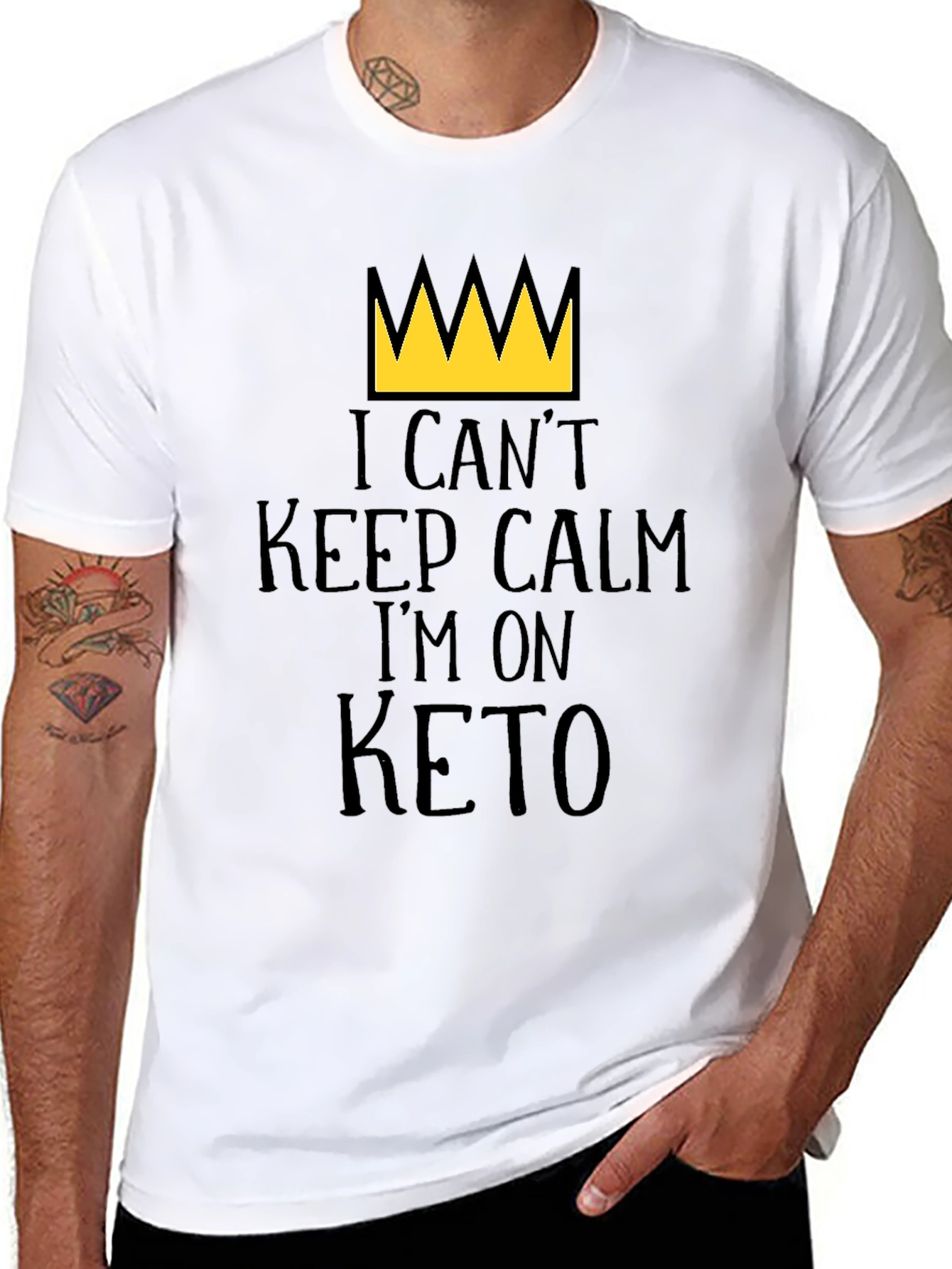 I Can't Keep Calm I'm On Keto T-Shirt - 8