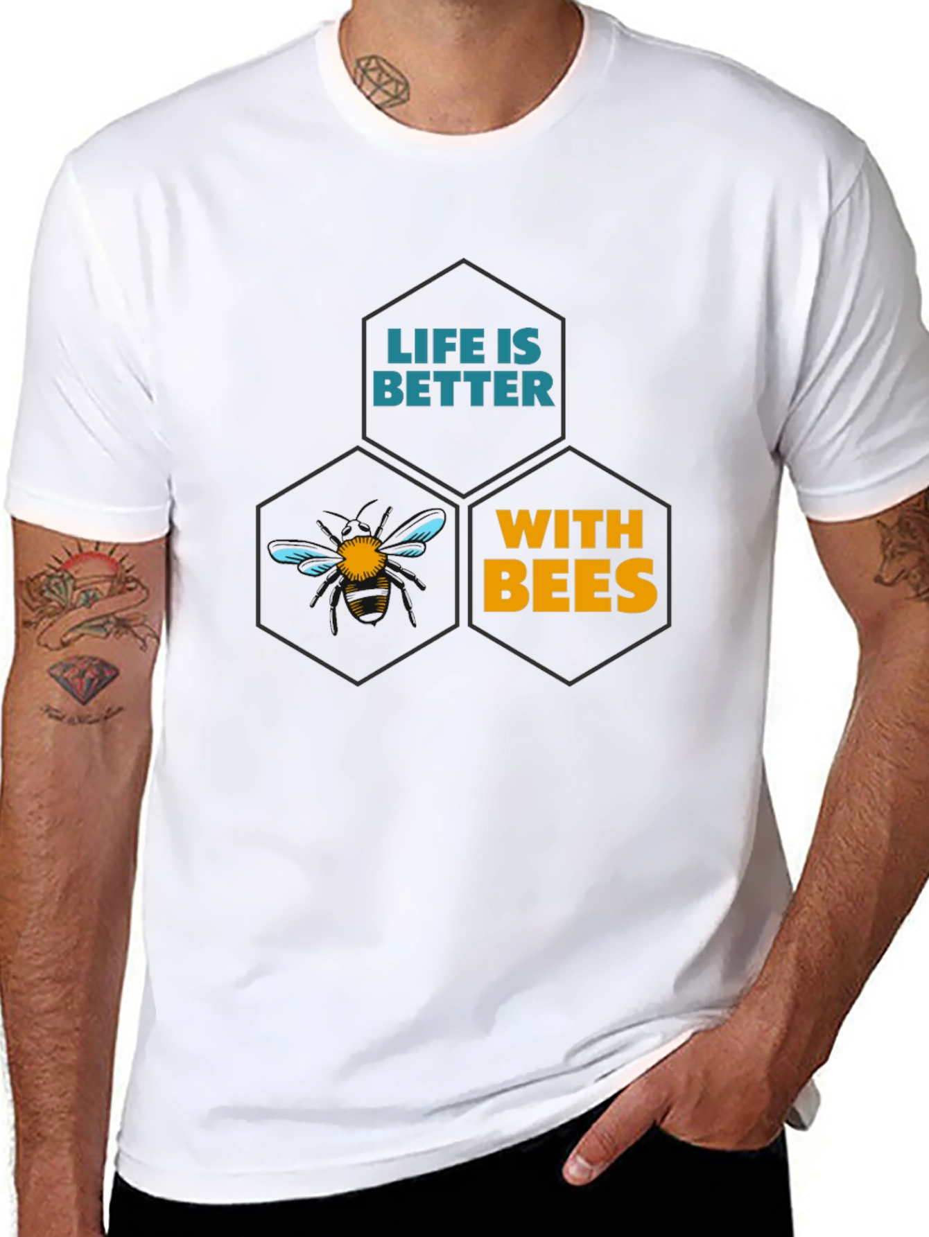 Life is Better with Bees Graphic T-Shirt - 8