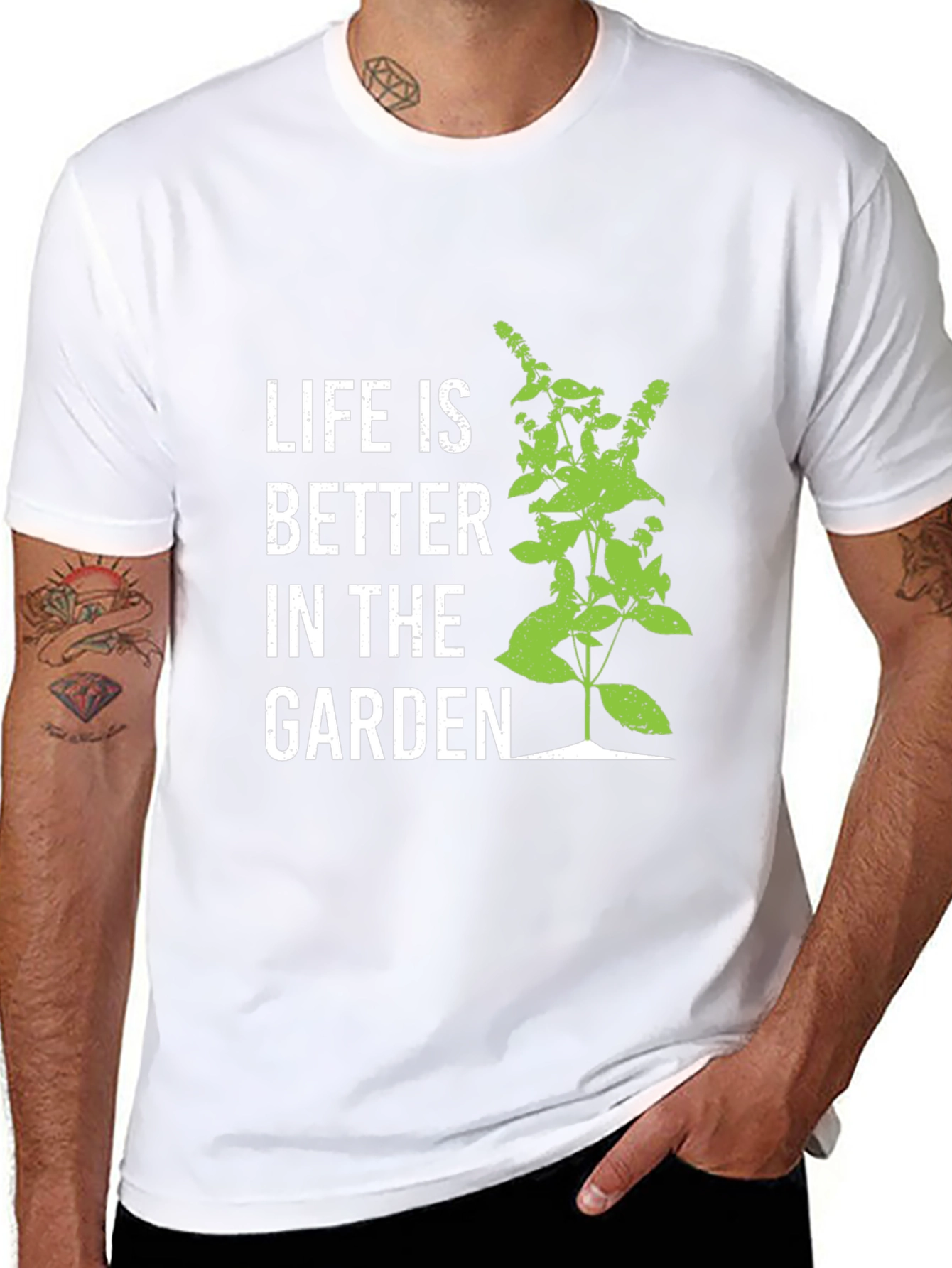 Black Life is Better in the Garden Black T-Shirt view 8