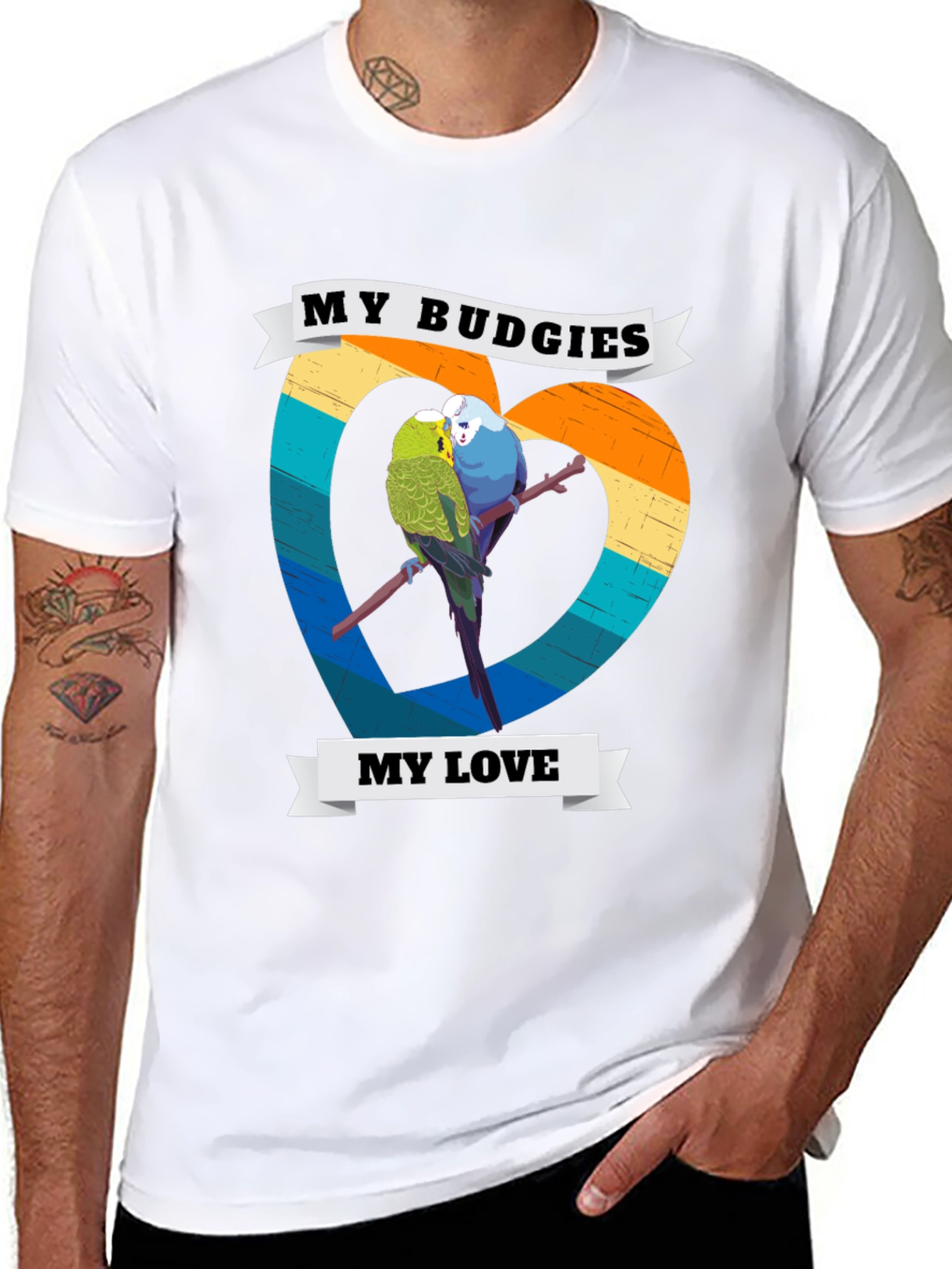 My Budgies My Love T-Shirt - Cute Bird Lover Tee - 8
