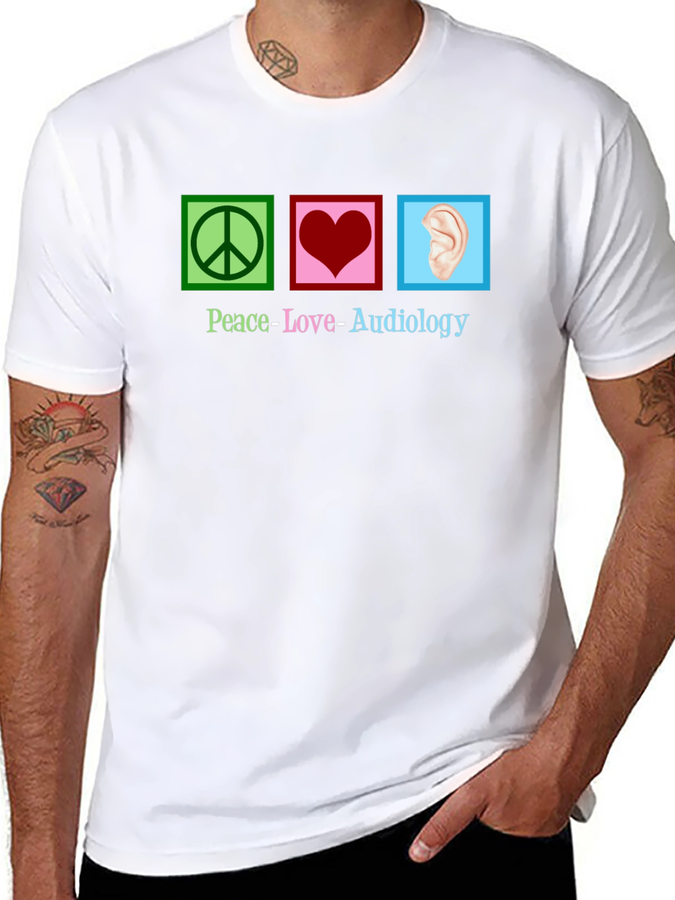 Peace Love Audiology T-Shirt - 8