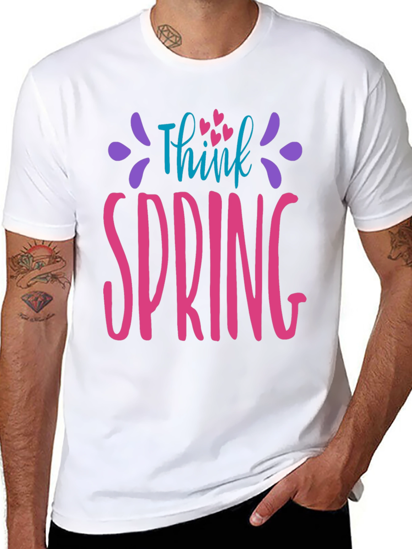 Think Spring Graphic T-Shirt - Soft & Stylish - 8