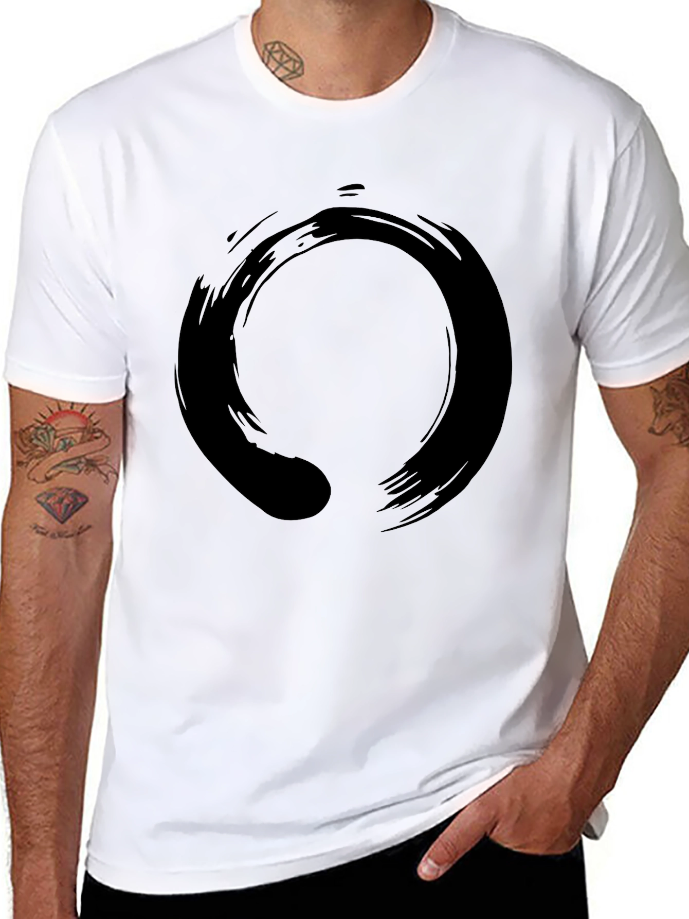 Enso Circle Graphic Tee - Classic Black - 8