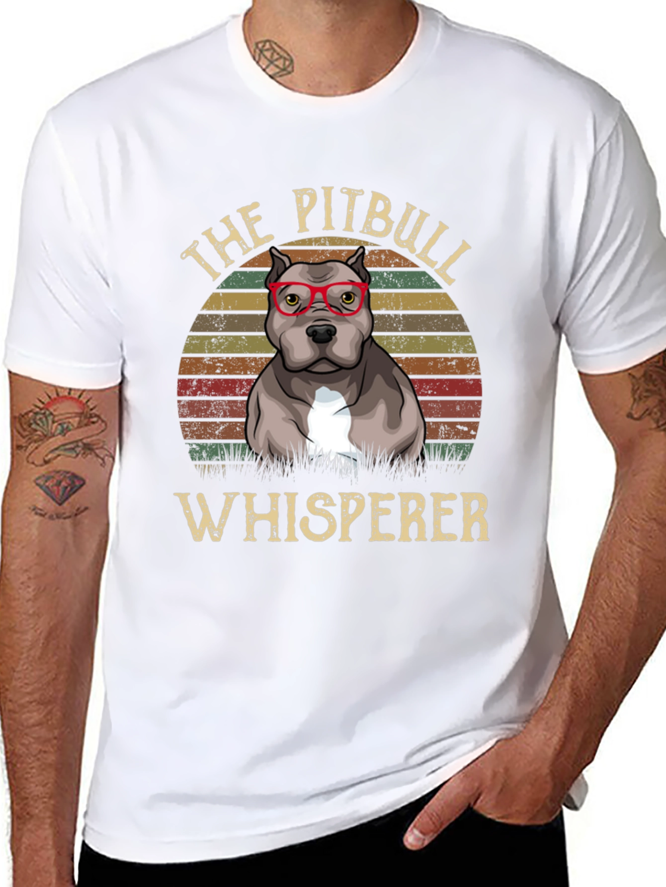 Black Pitbull Whisperer T-Shirt - Dog Lover Tee view 8