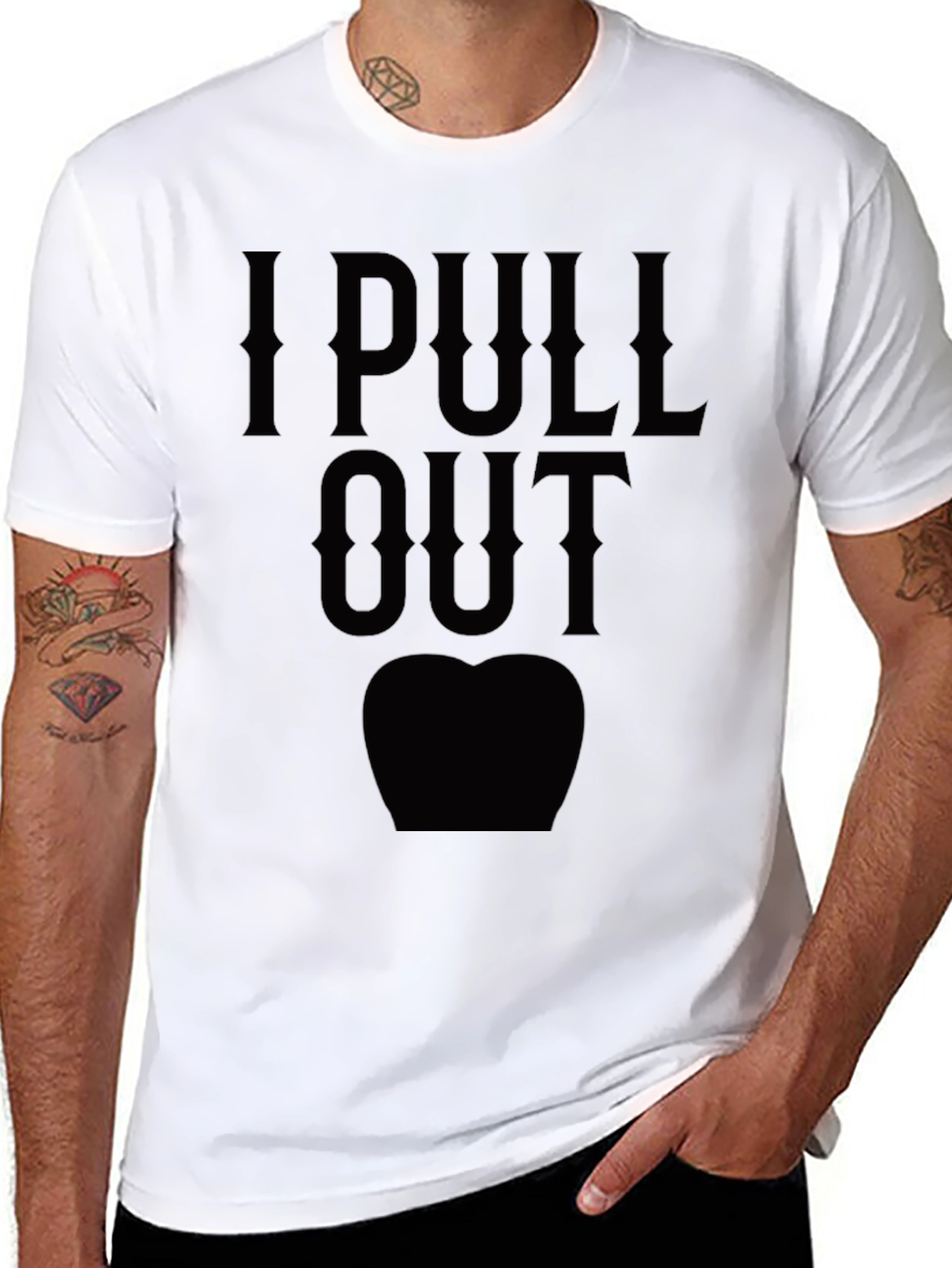 Black I Pull Out Tooth Dentist Humor Black T-Shirt view 8