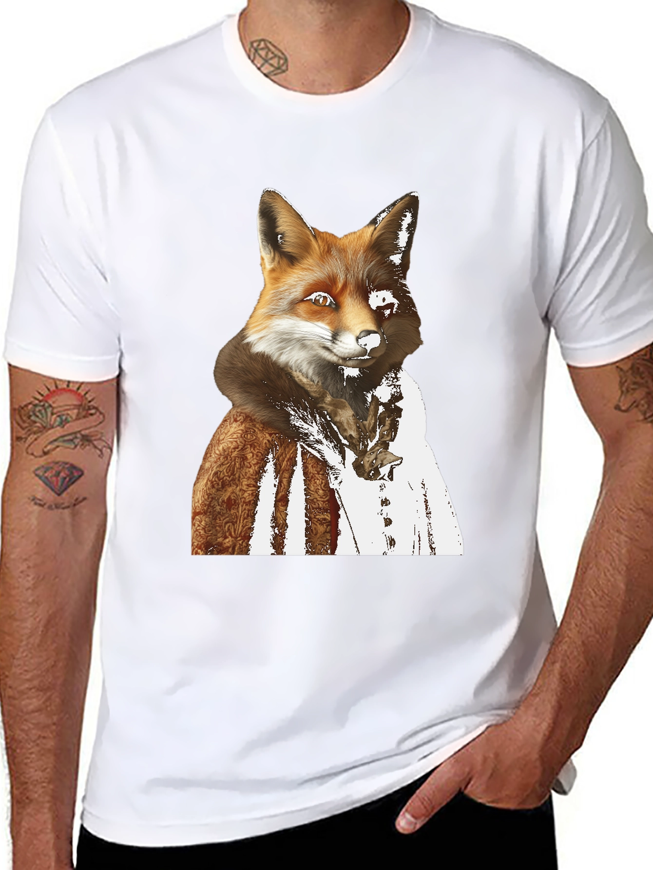 Black Fox Gentleman Graphic T-Shirt view 8
