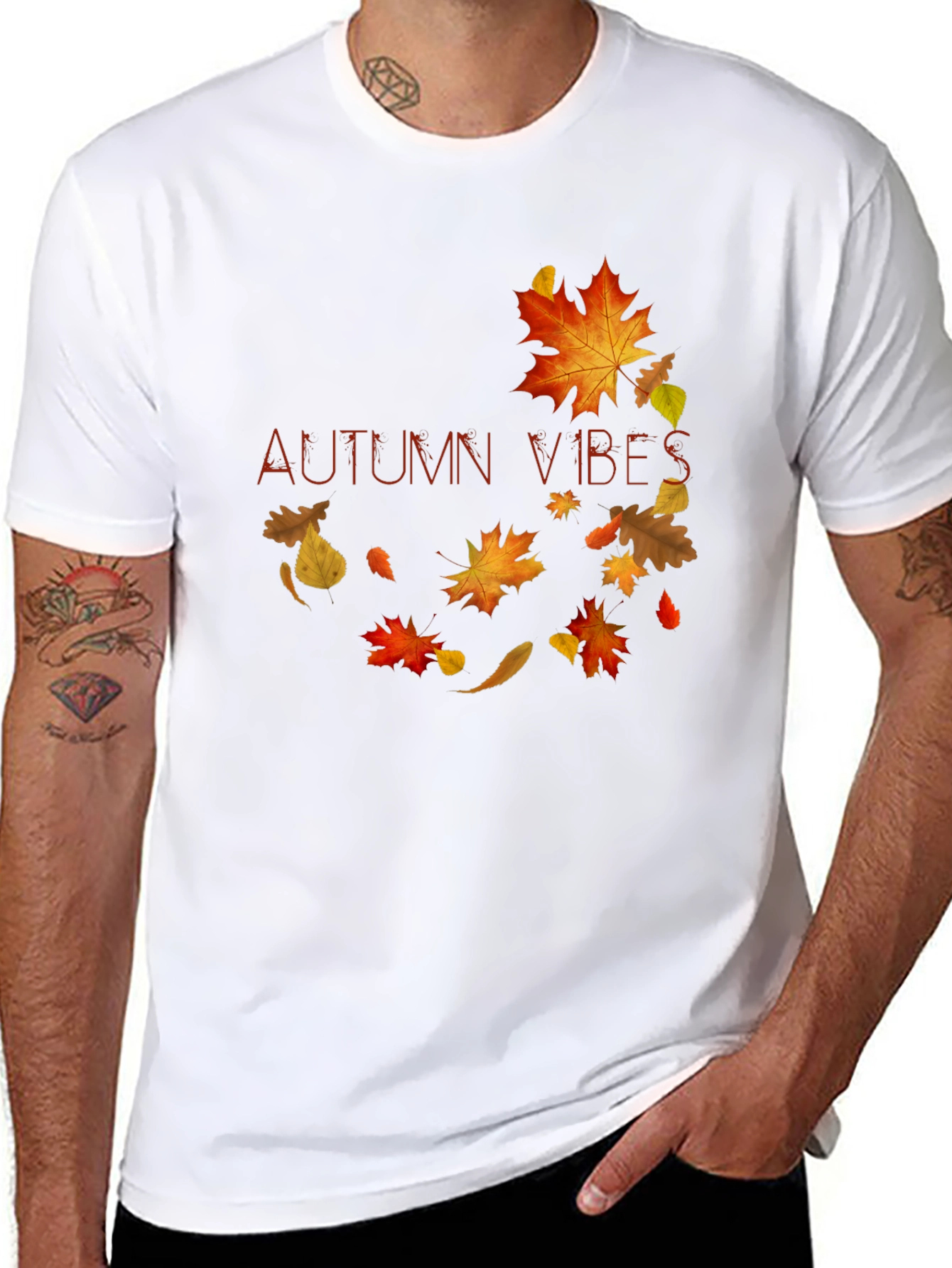 Black Autumn Vibes Graphic Tee view 8