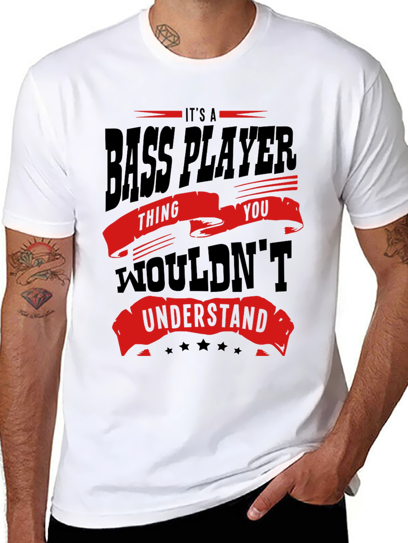 Black Bass Player T-Shirt - You Wouldn't Understand view 8