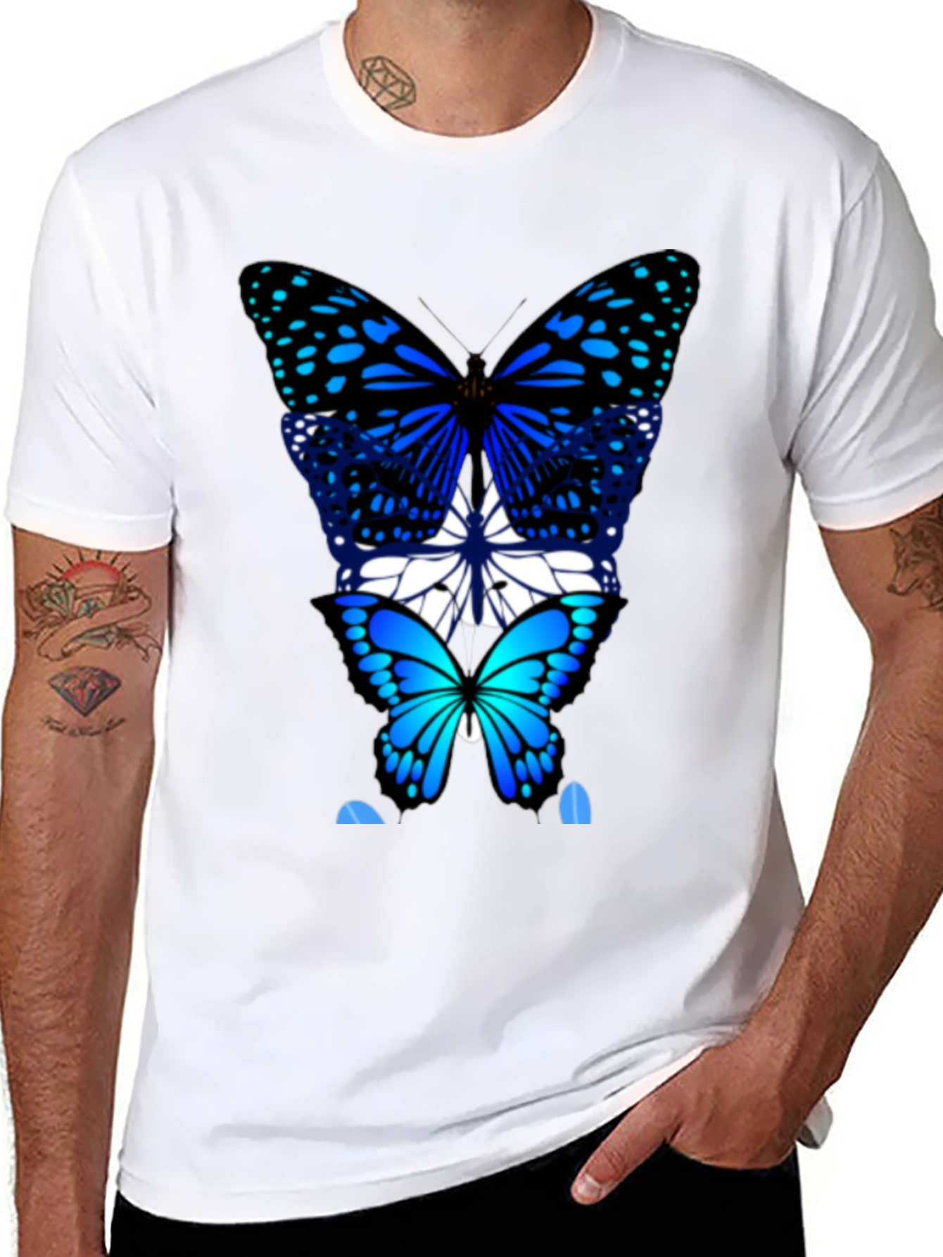 Black Butterfly T-Shirt - Bold Graphic Tee view 8