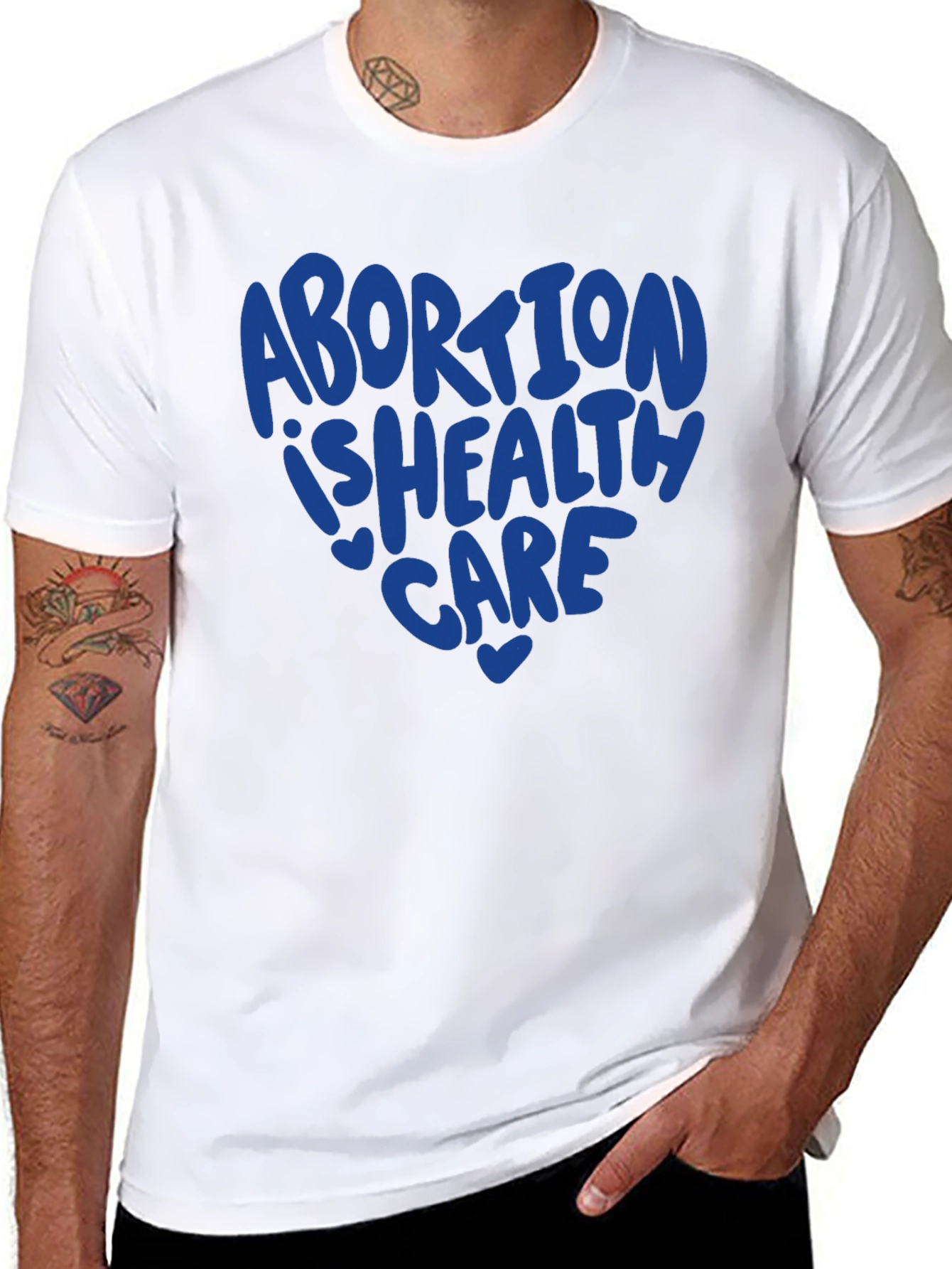 Black Abortion is Healthcare Graphic Tee - Pro Choice Activist Shirt view 8