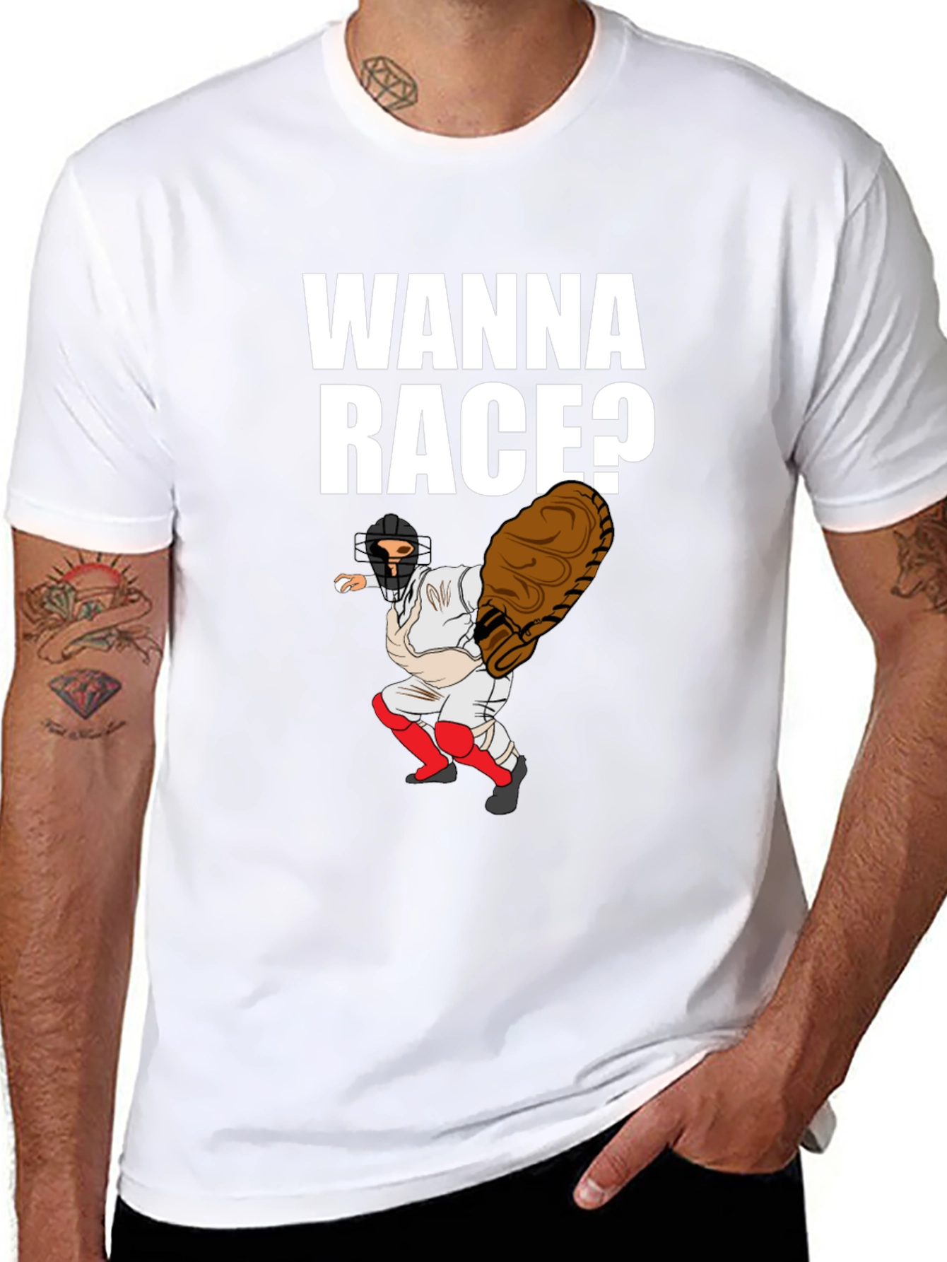 Wanna Race Baseball T-Shirt - 8